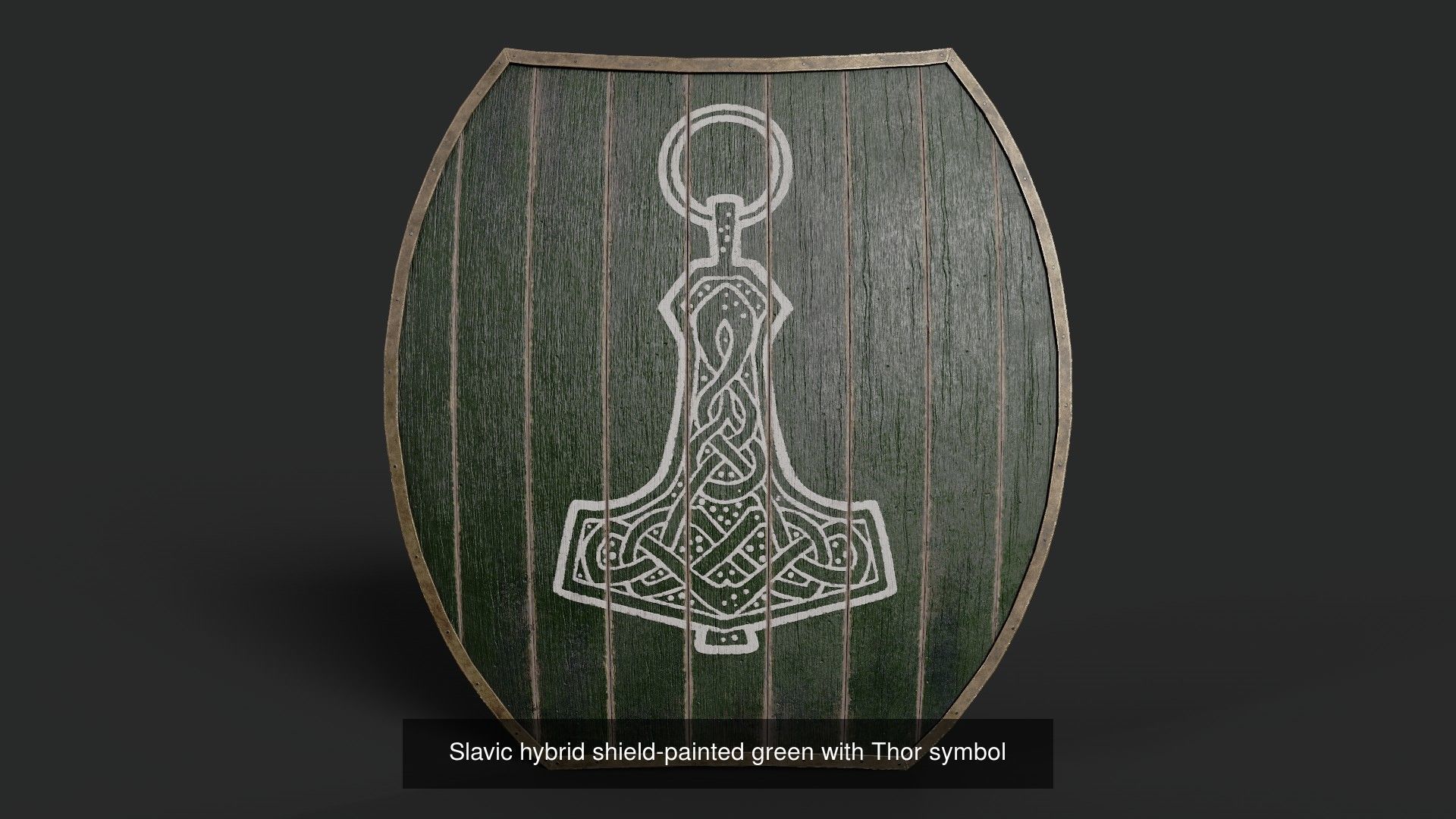 Slavic hybrid shields 40 pieces 3D Model Collection_33