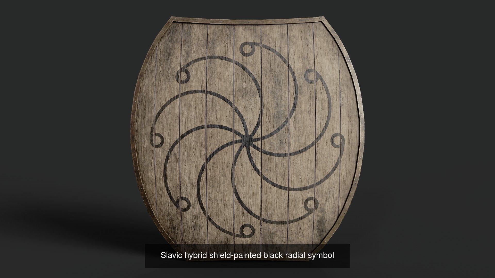 Slavic hybrid shields 40 pieces 3D Model Collection_21