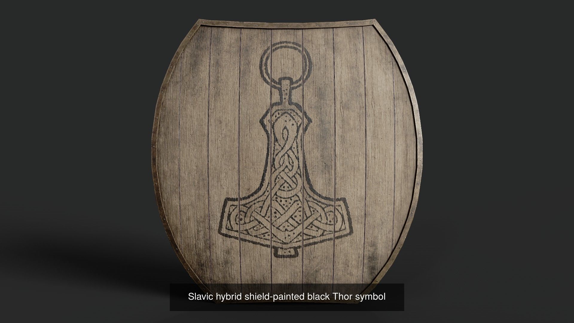 Slavic hybrid shields 40 pieces 3D Model Collection_14