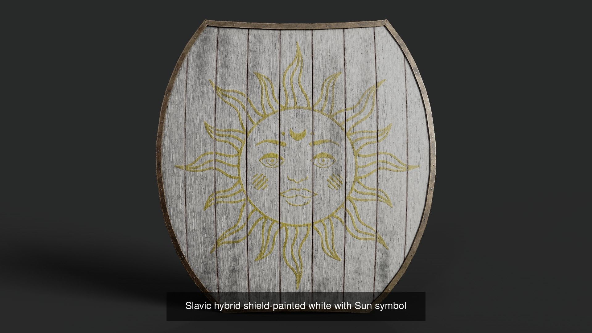 Slavic hybrid shields 40 pieces 3D Model Collection_50