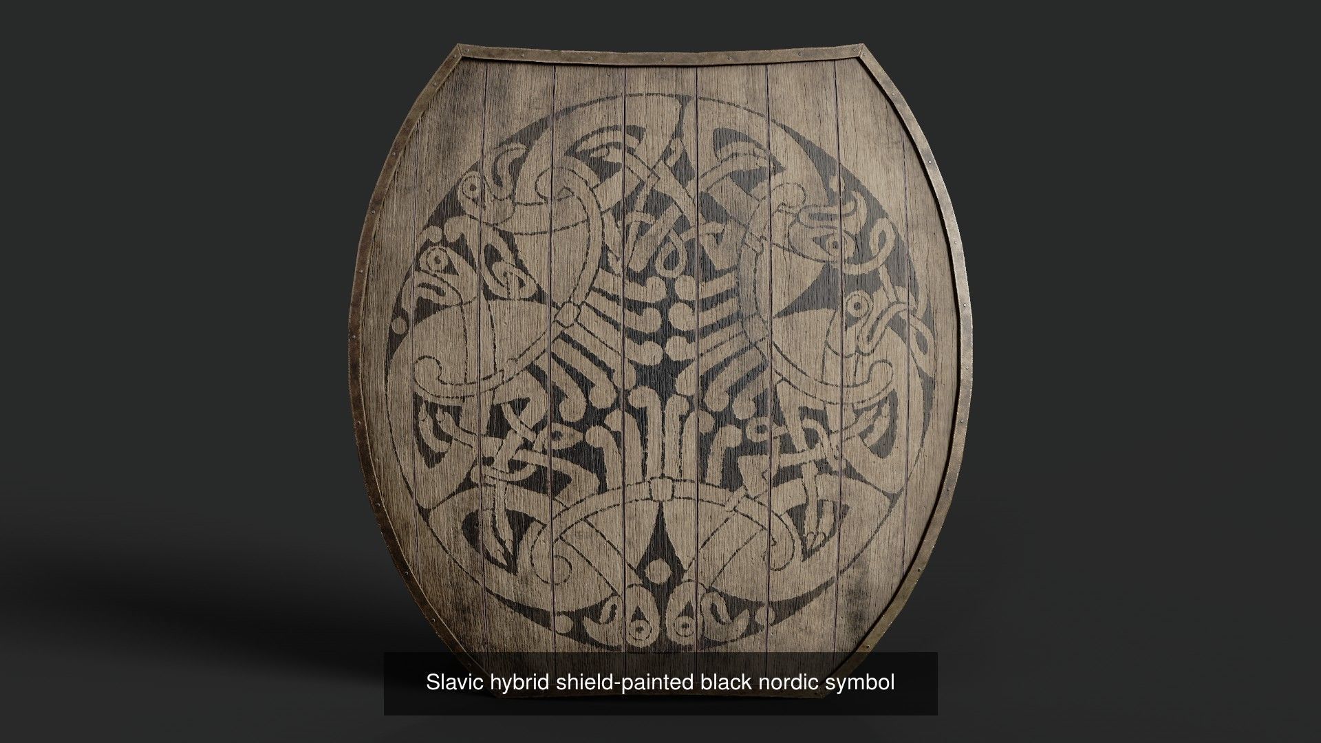 Slavic hybrid shields 40 pieces 3D Model Collection_30