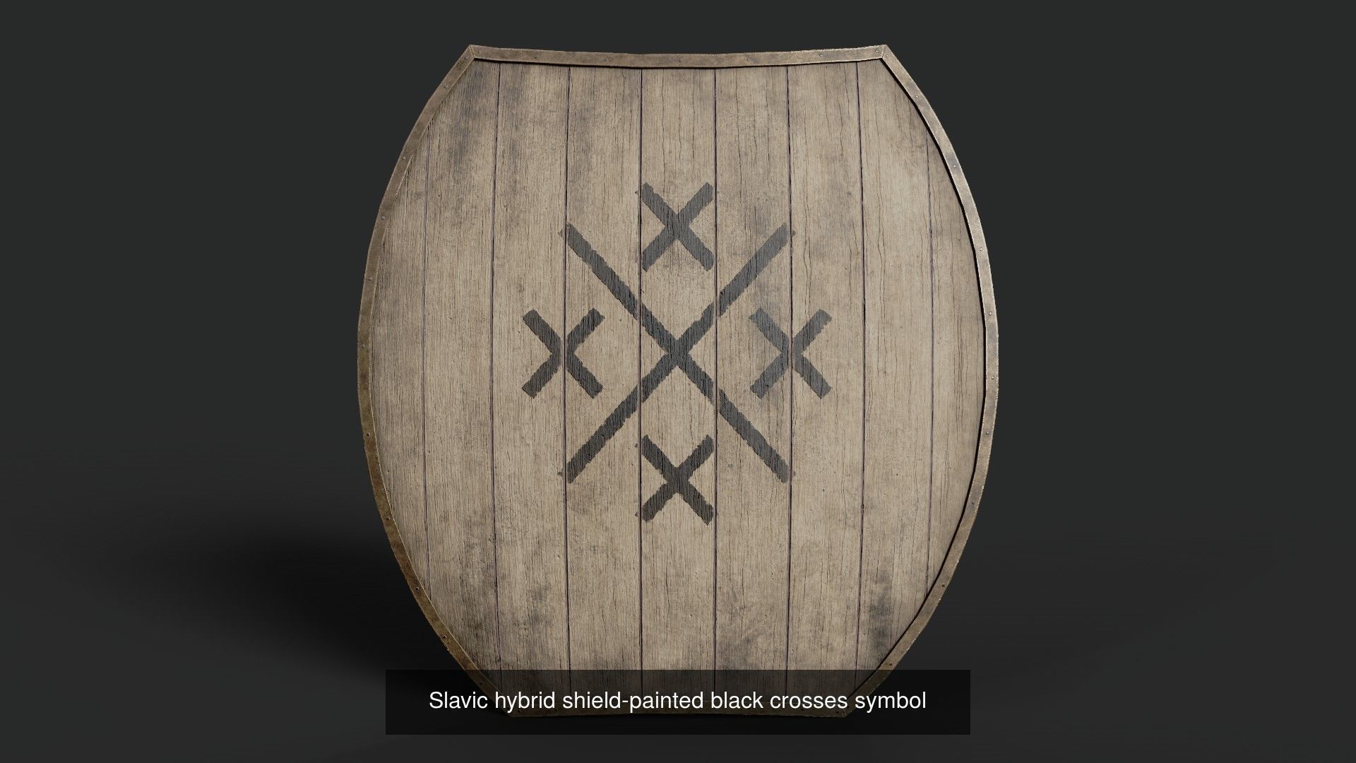 Slavic hybrid shields 40 pieces 3D Model Collection_13