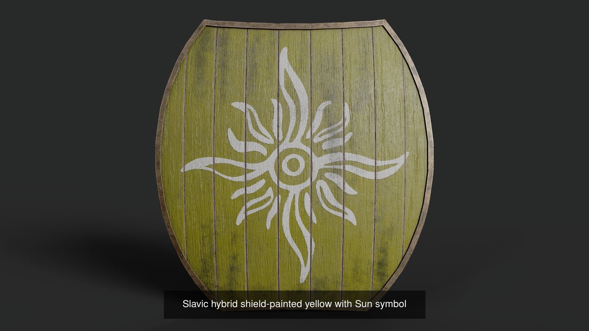 Slavic hybrid shields 40 pieces 3D Model Collection_42