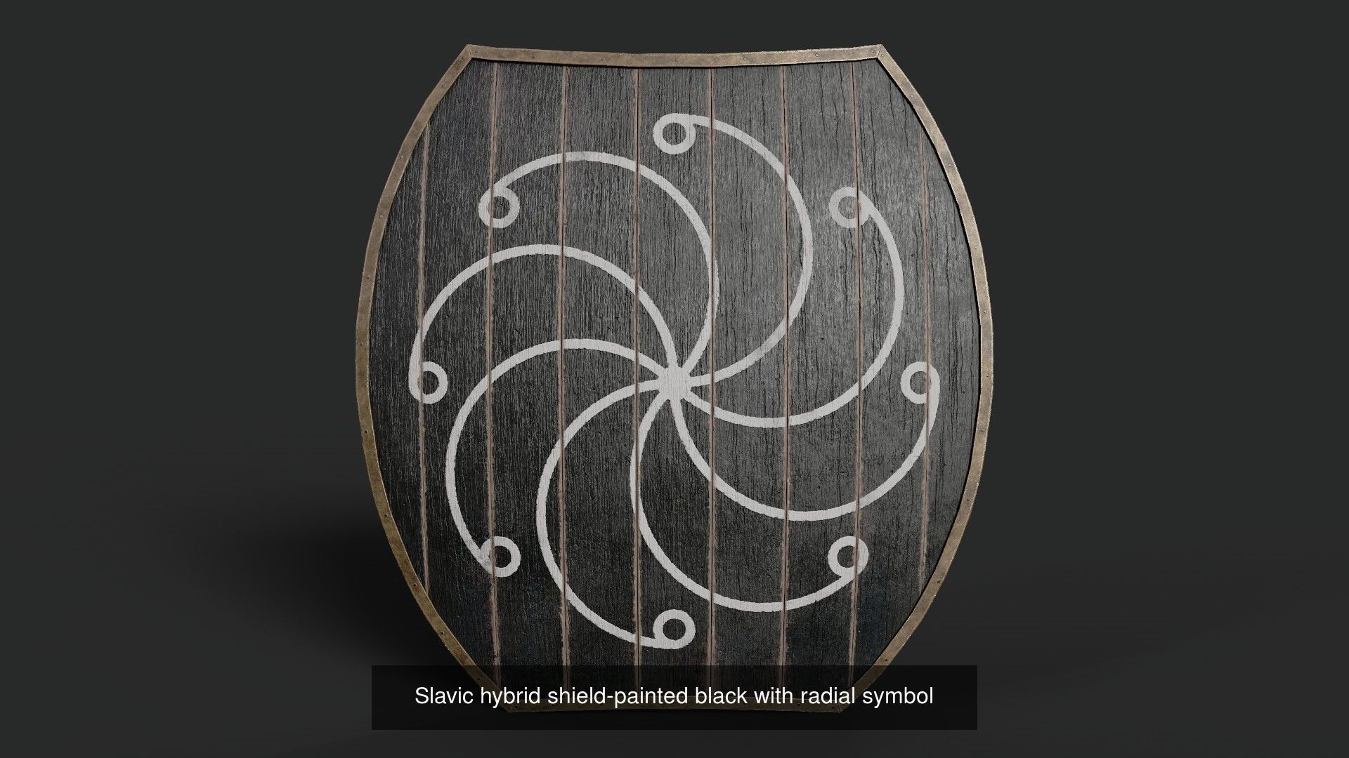 Slavic hybrid shields 40 pieces 3D Model Collection_40