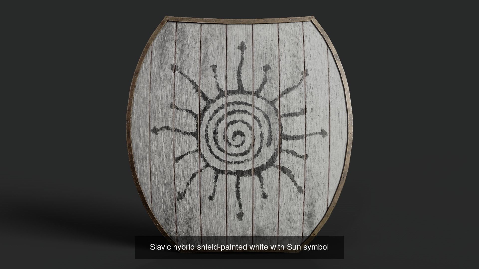 Slavic hybrid shields 40 pieces 3D Model Collection_36