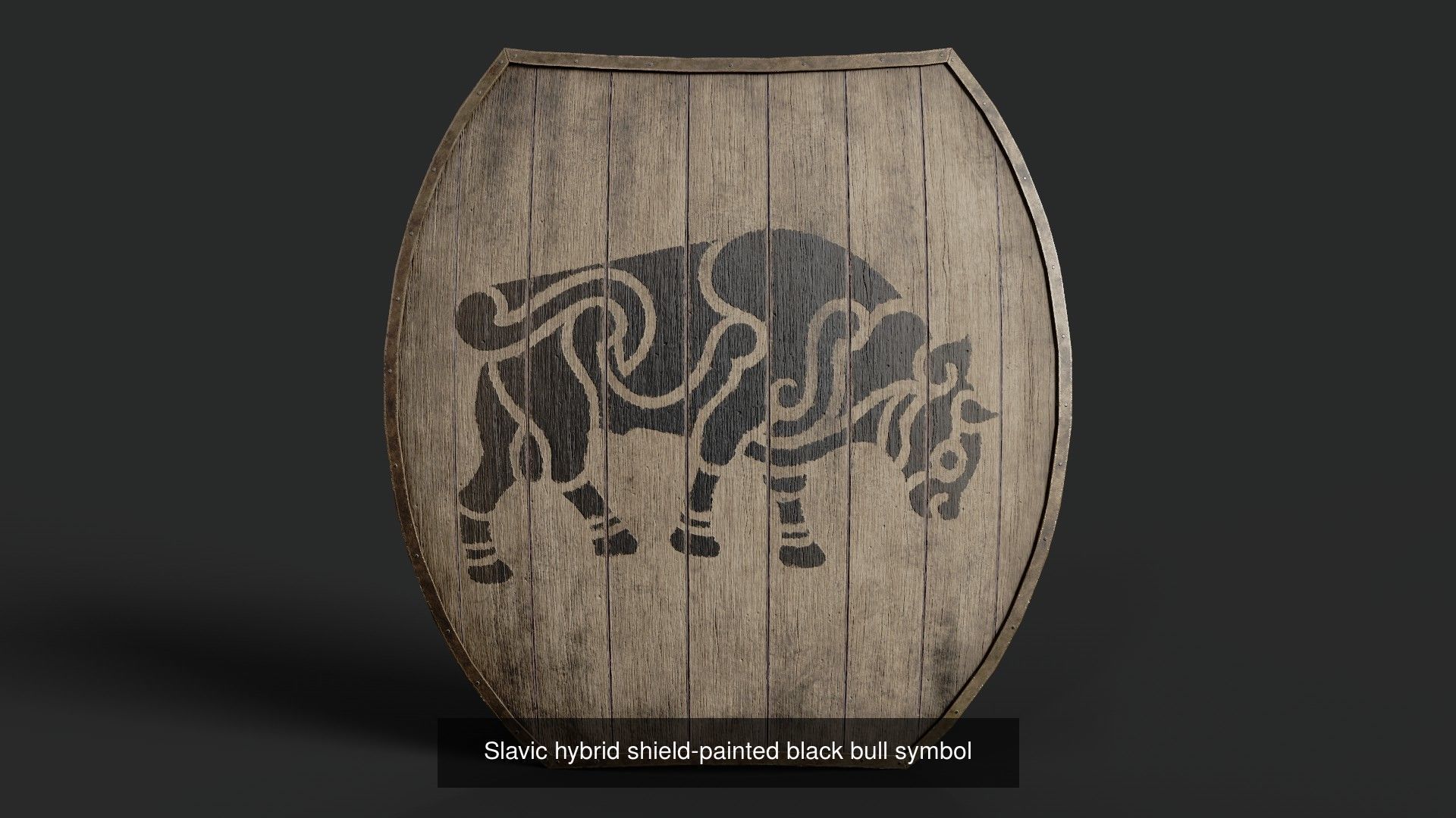 Slavic hybrid shields 40 pieces 3D Model Collection_15