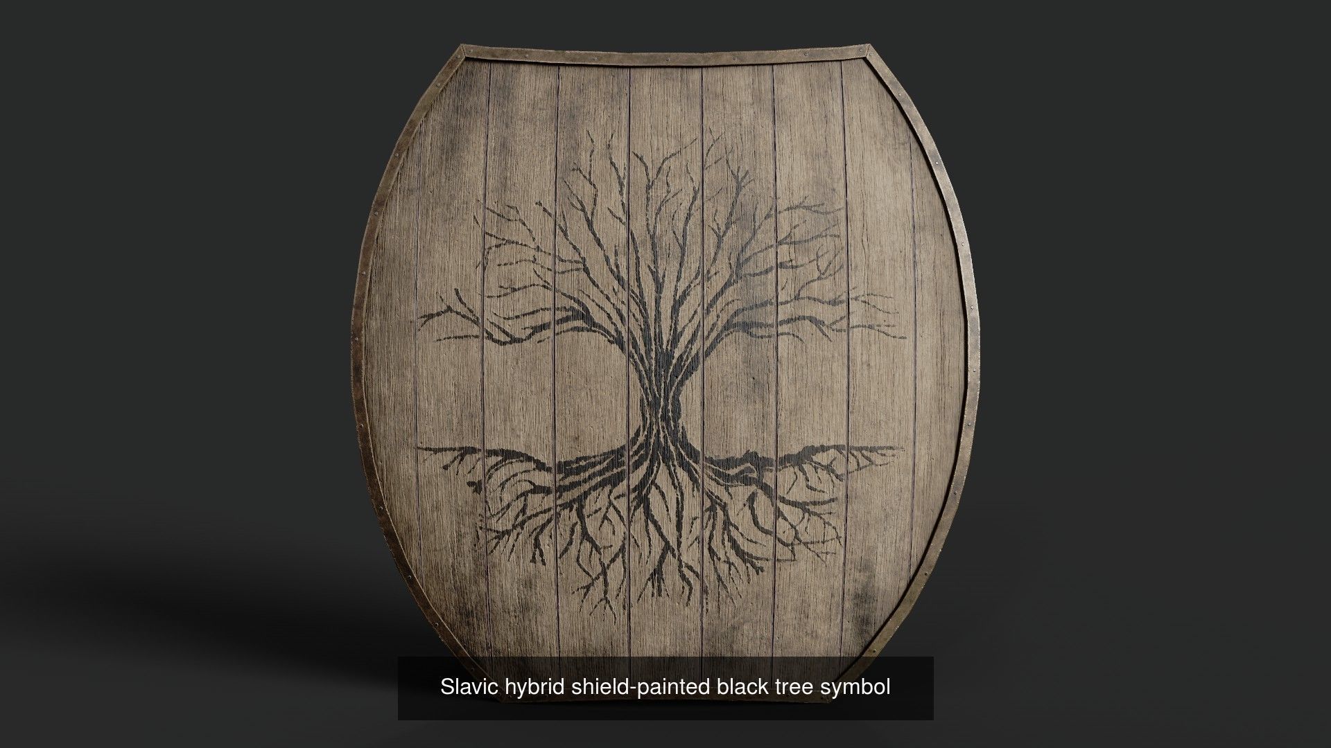 Slavic hybrid shields 40 pieces 3D Model Collection_18