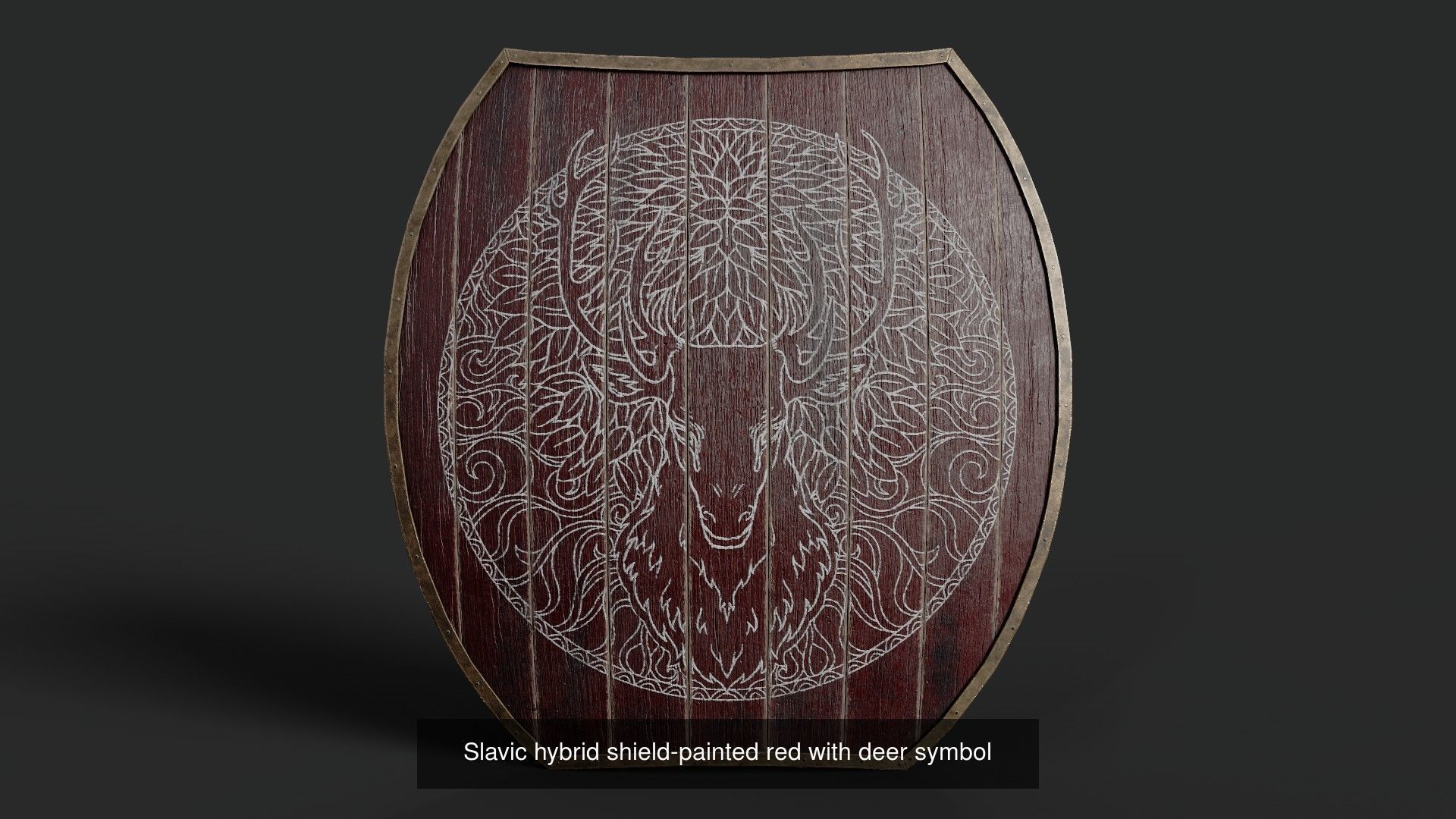 Slavic hybrid shields 40 pieces 3D Model Collection_39