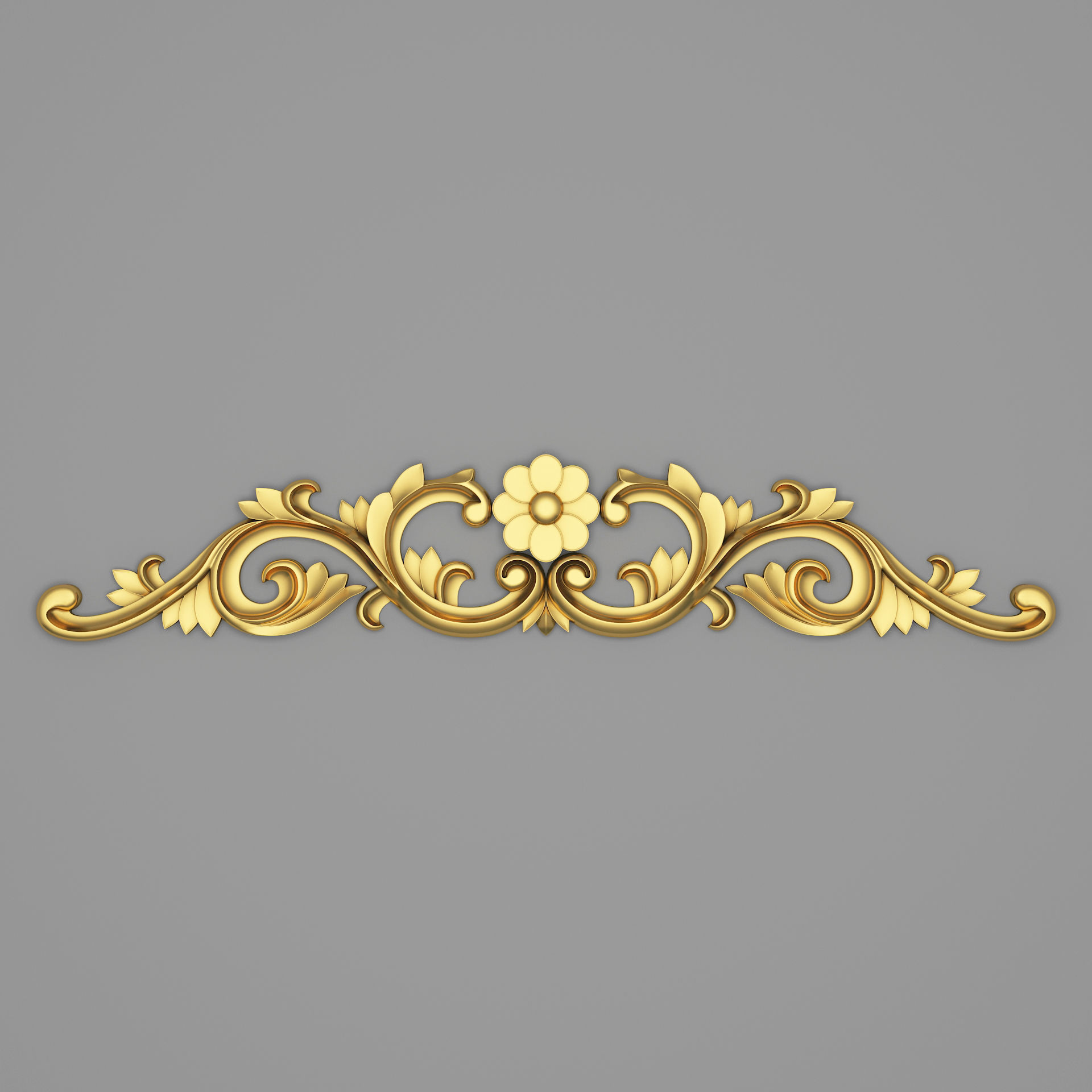 Classic Carved 012 3D model_1