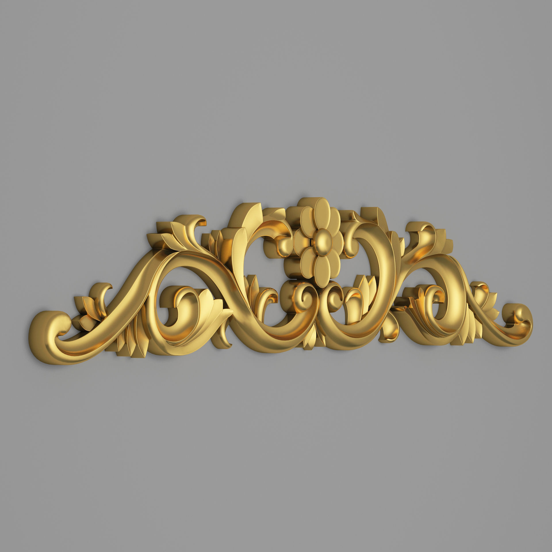 Classic Carved 012 3D model_4