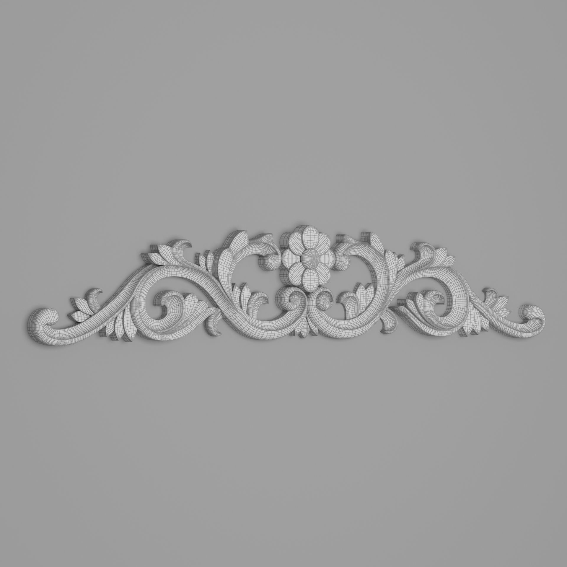 Classic Carved 012 3D model_5