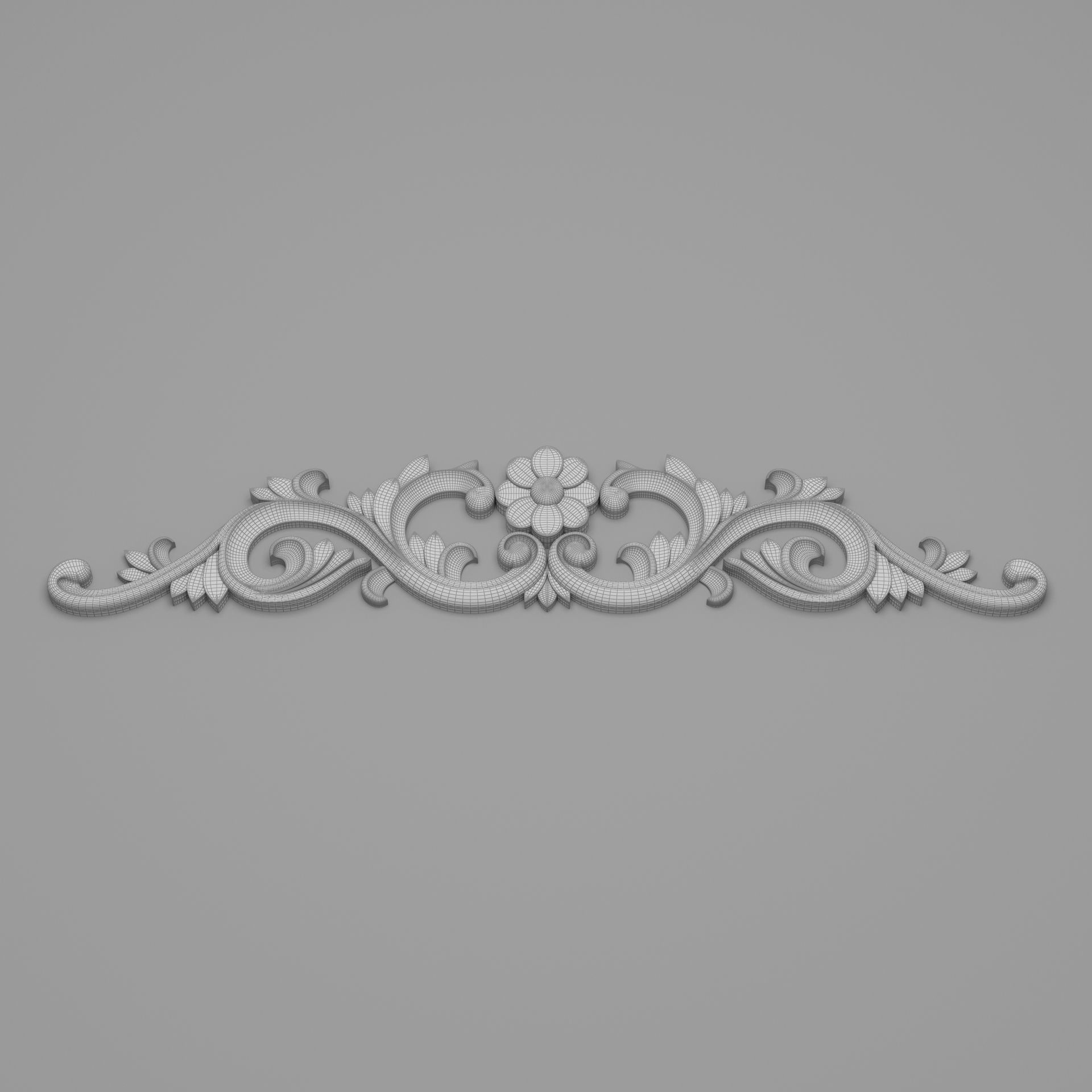 Classic Carved 012 3D model_7