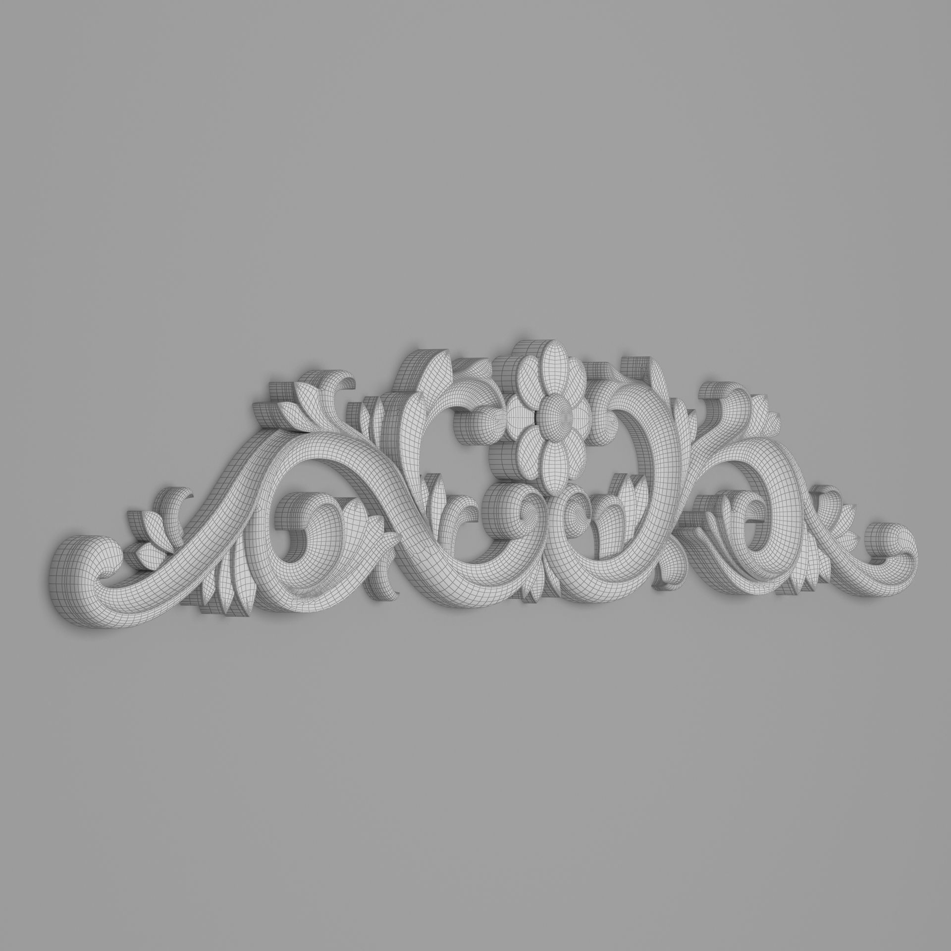 Classic Carved 012 3D model_9