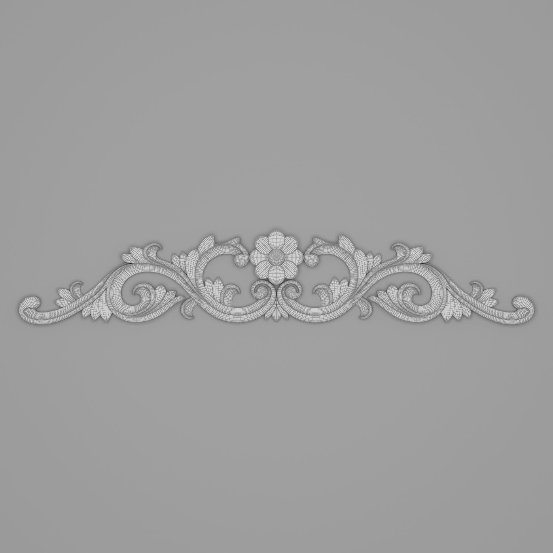 Classic Carved 012 3D model_6