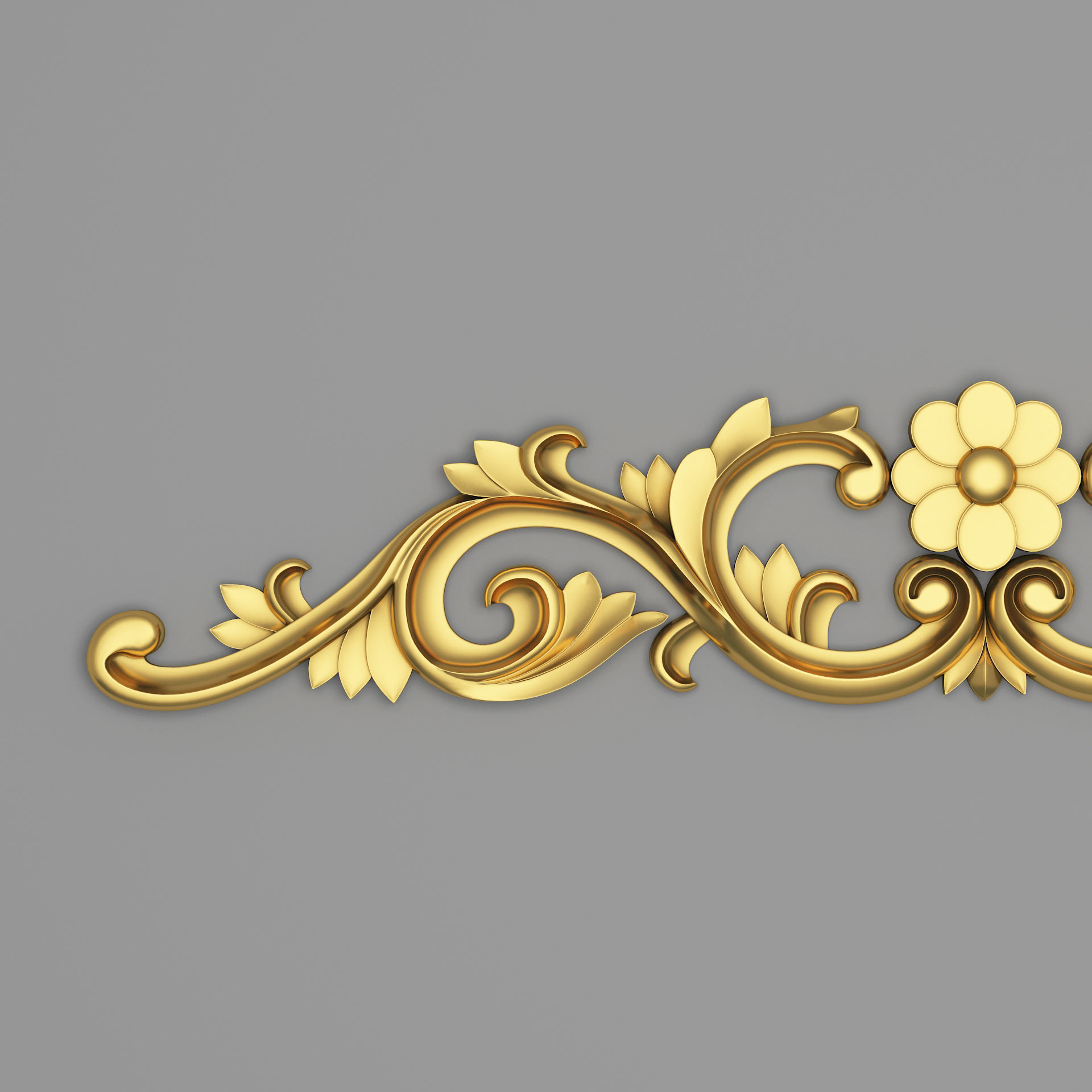 Classic Carved 012 3D model_3