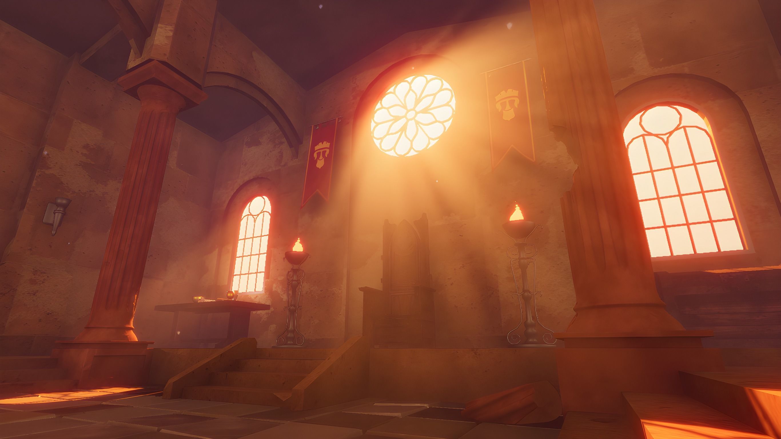 Ancient Temple Low-poly 3D model_4