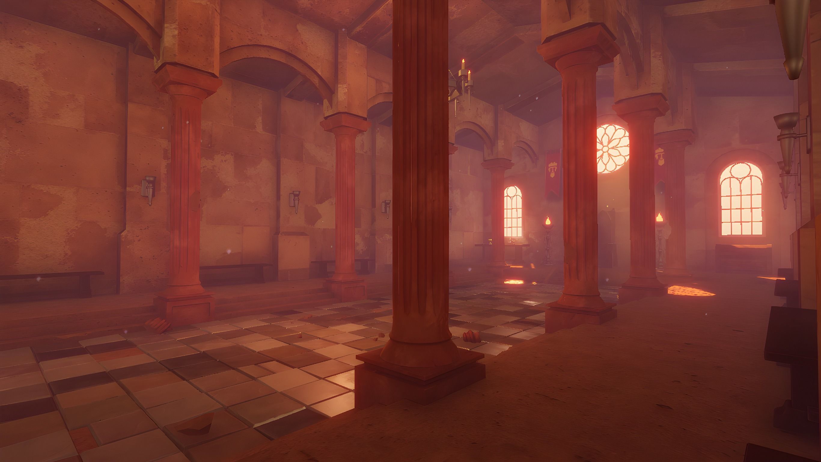 Ancient Temple Low-poly 3D model_38