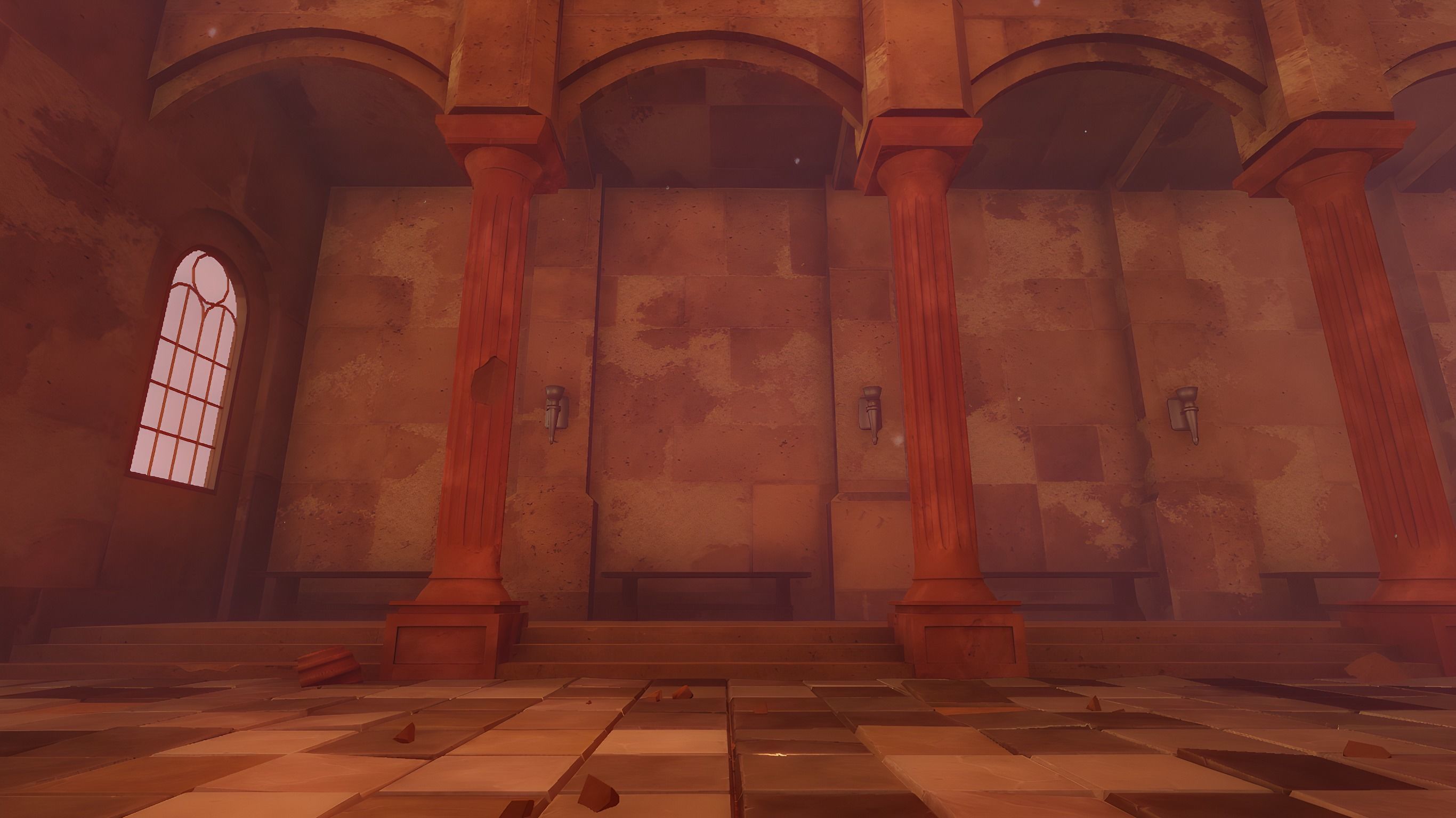 Ancient Temple Low-poly 3D model_40