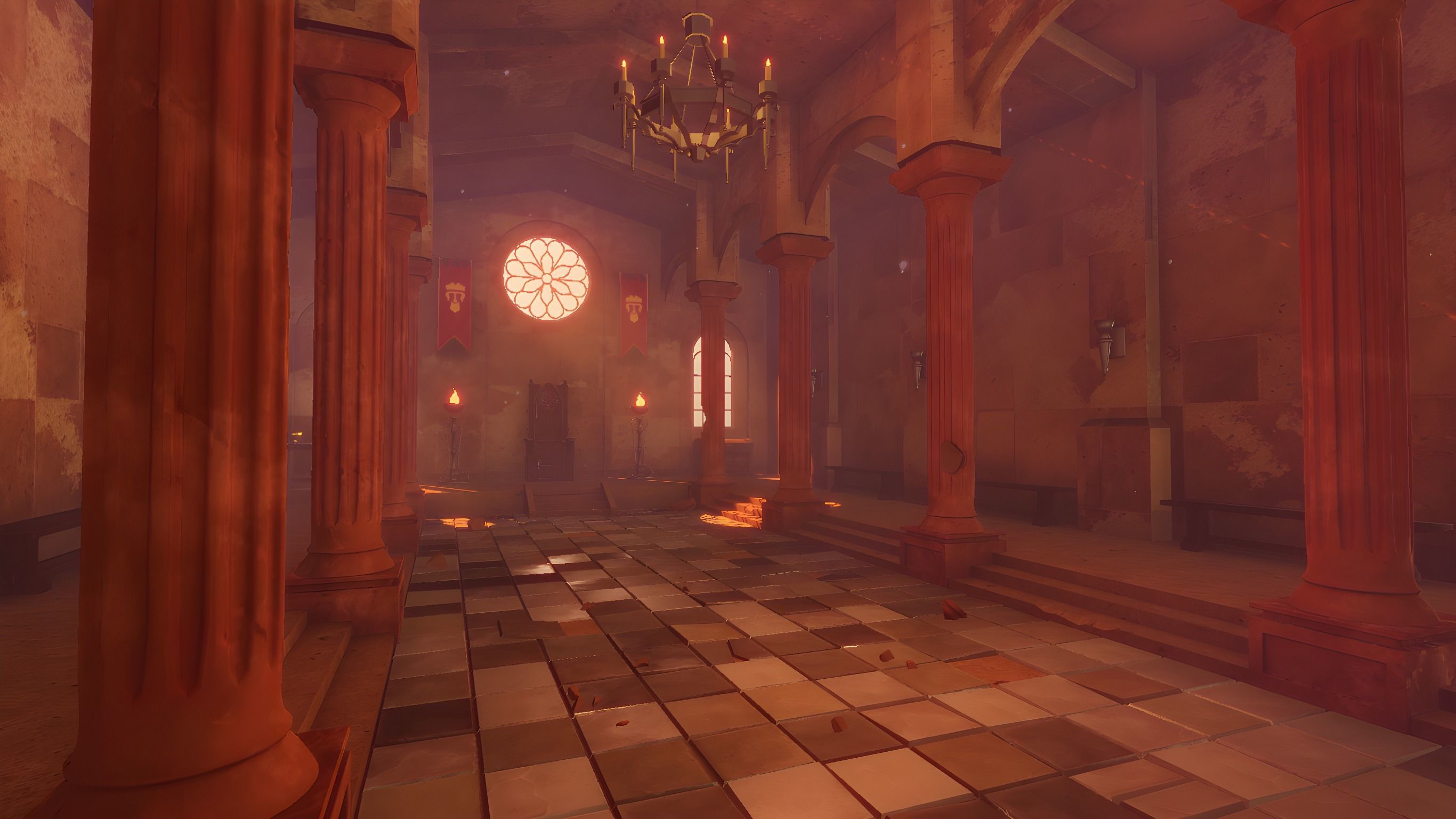 Ancient Temple Low-poly 3D model_6