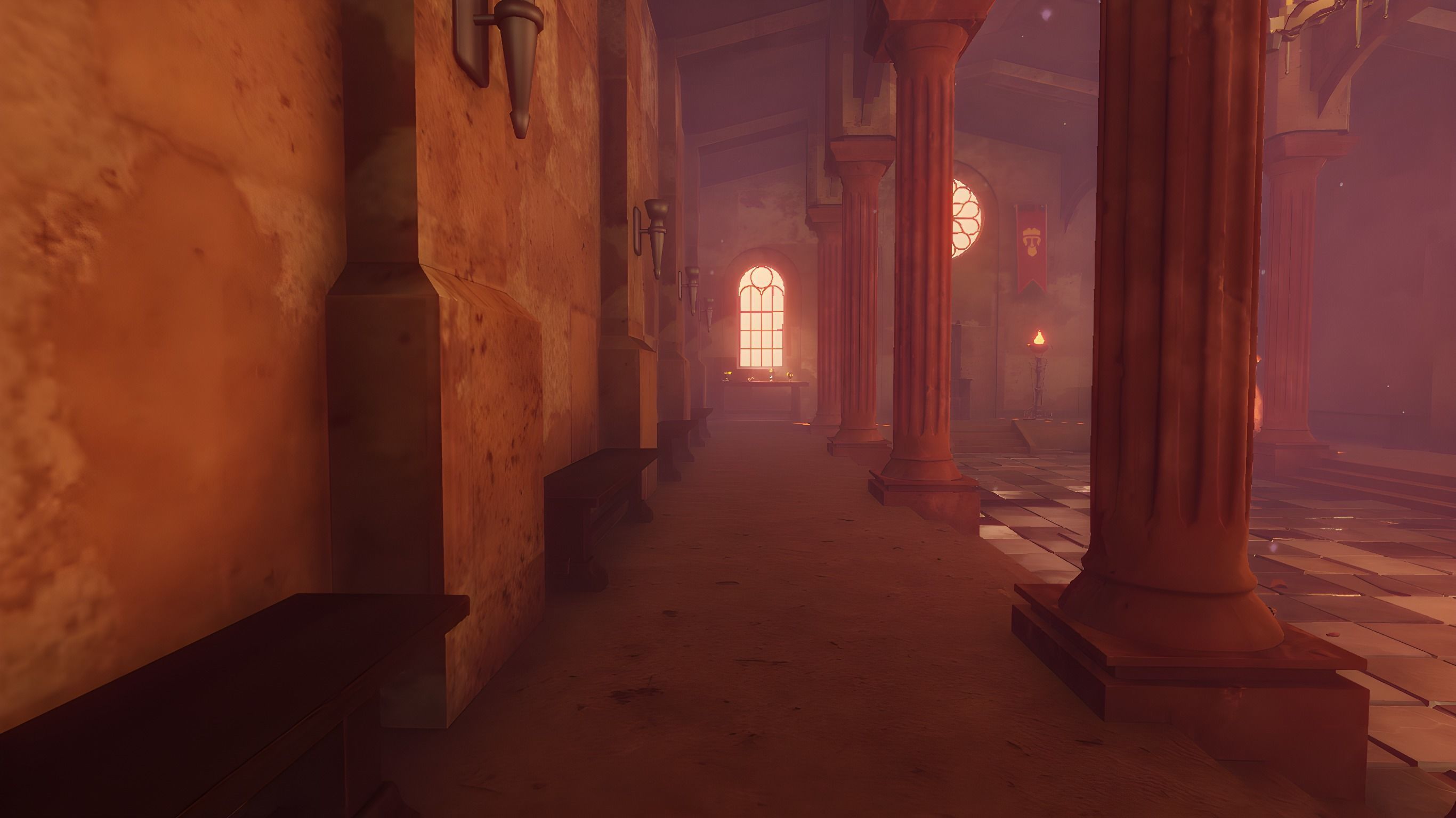 Ancient Temple Low-poly 3D model_10