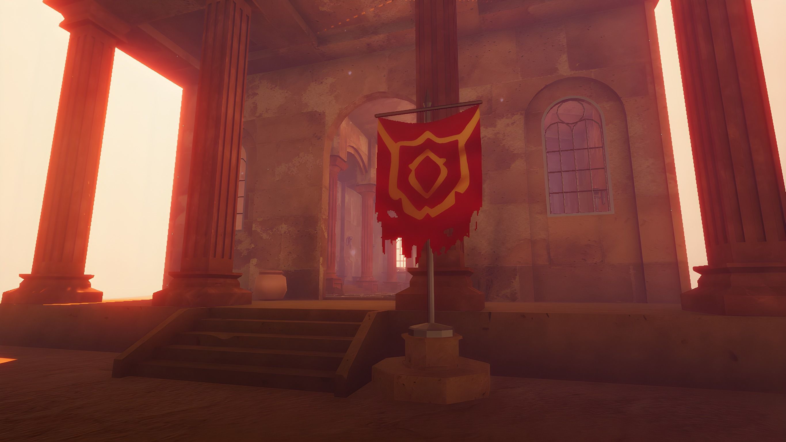 Ancient Temple Low-poly 3D model_20