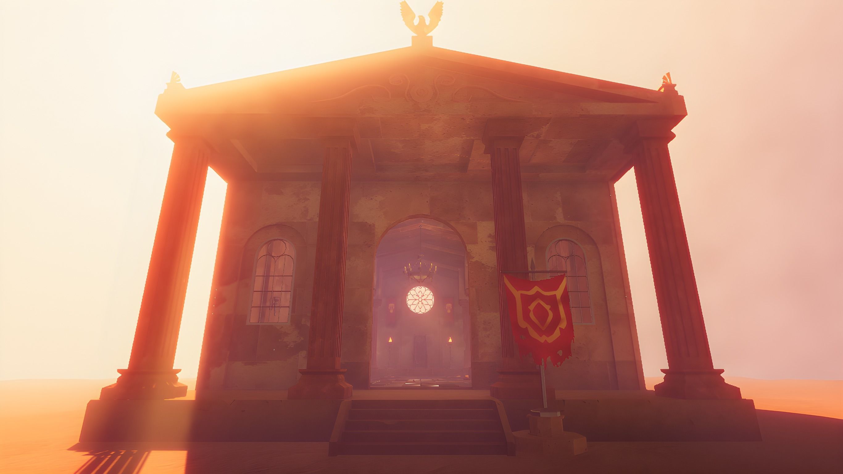 Ancient Temple Low-poly 3D model_18