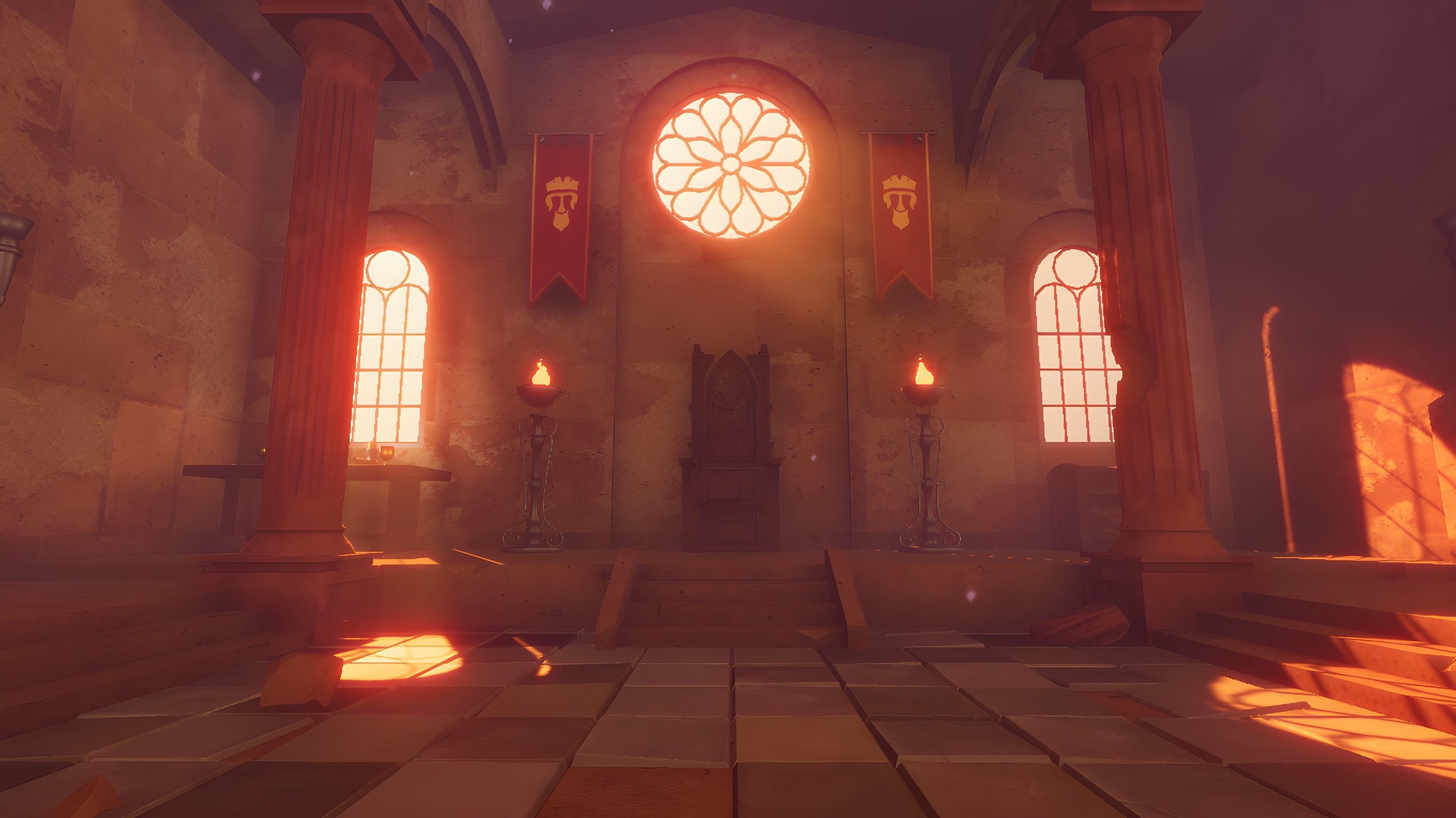 Ancient Temple Low-poly 3D model_3