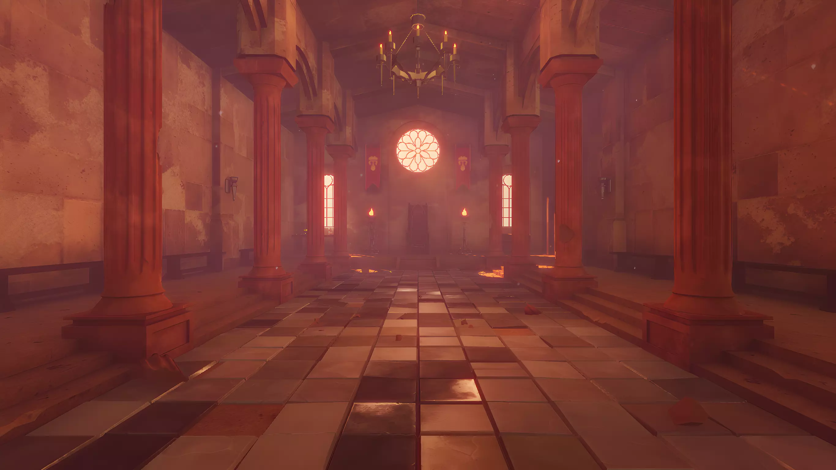 Ancient Temple Low-poly 3D model_0