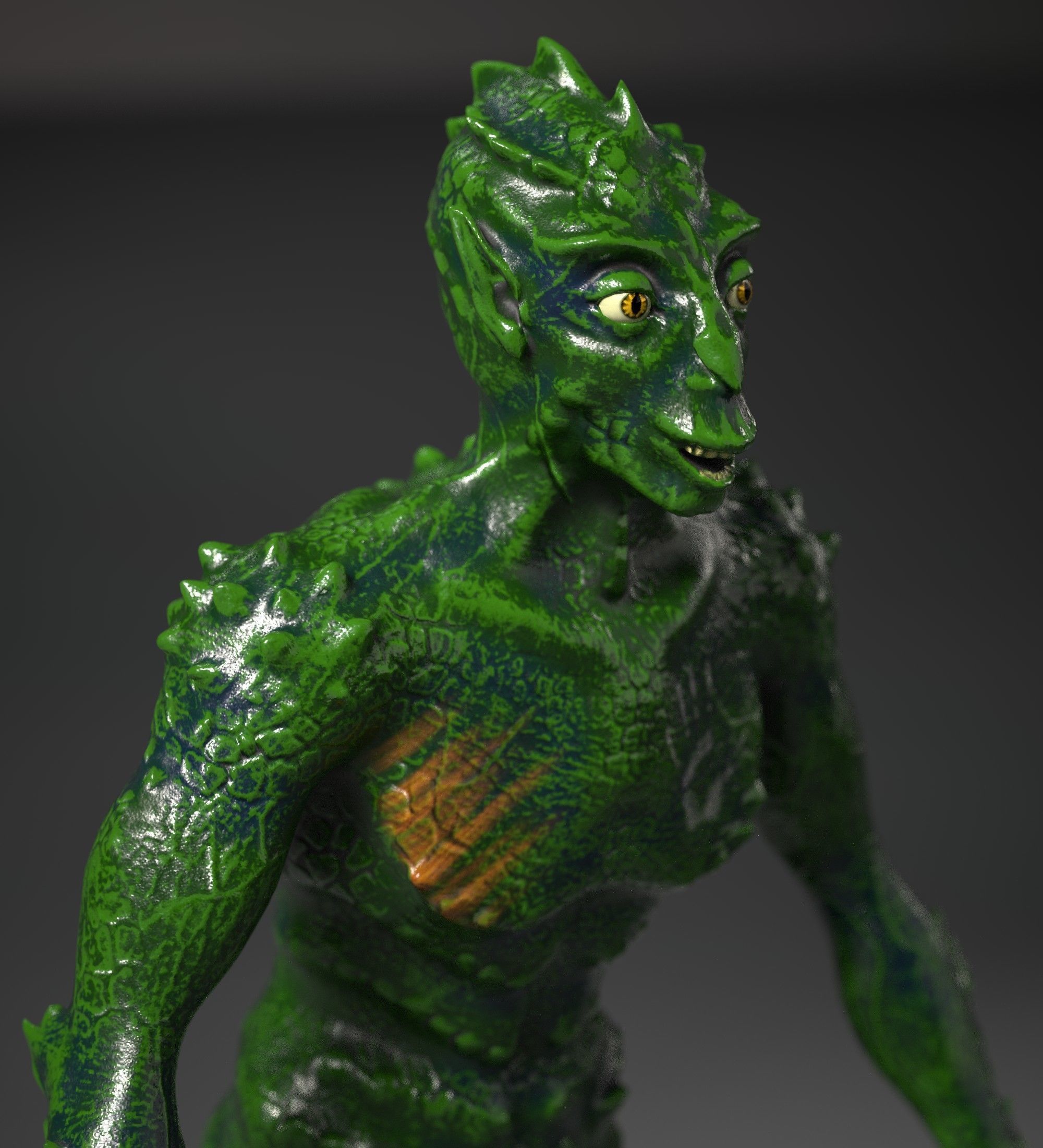 DRAGON Low-poly 3D model_3