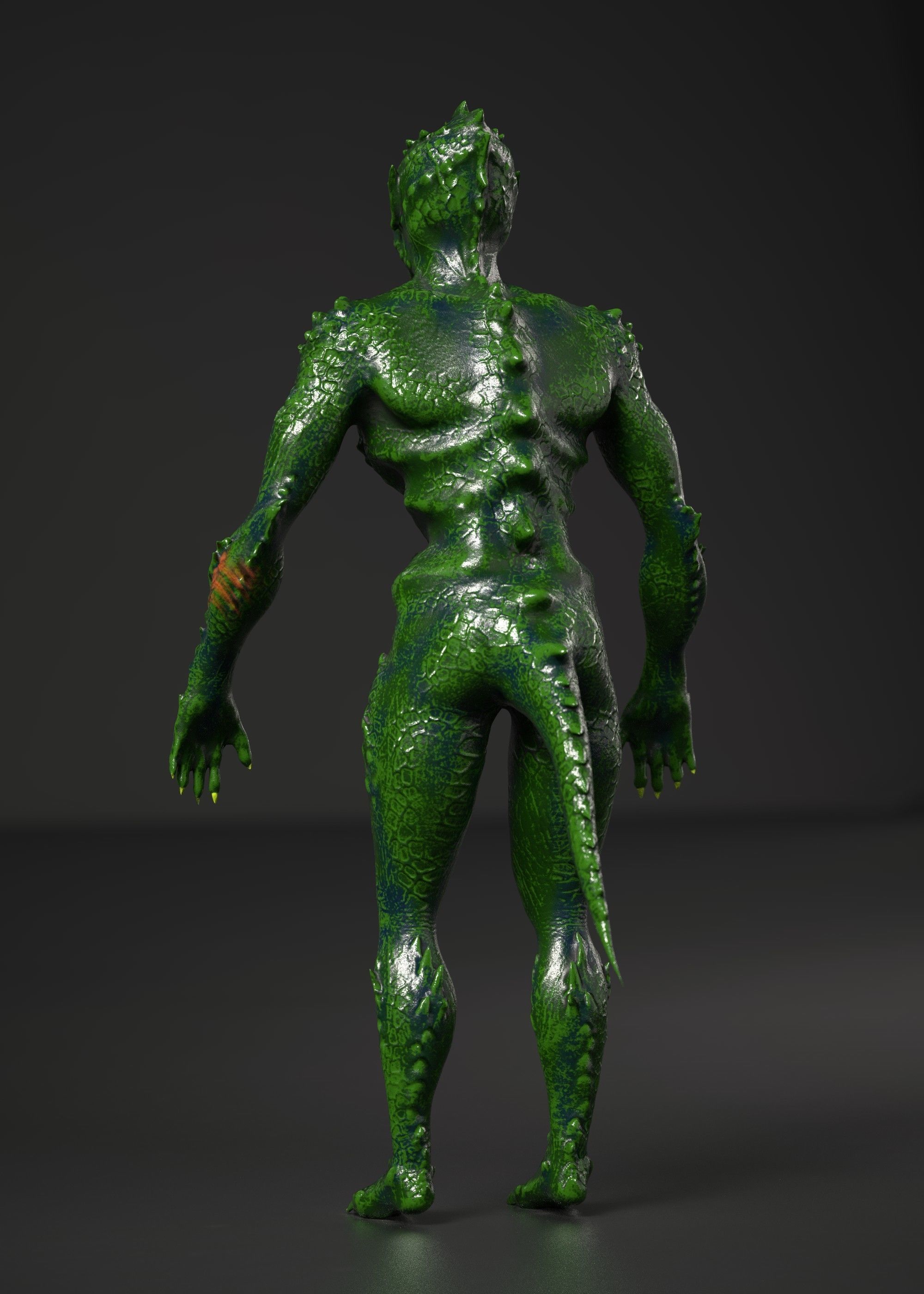 DRAGON Low-poly 3D model_2