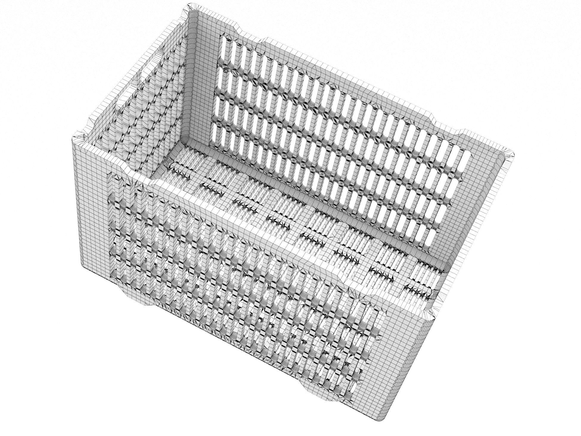 Plastic crate 46 3D model_3