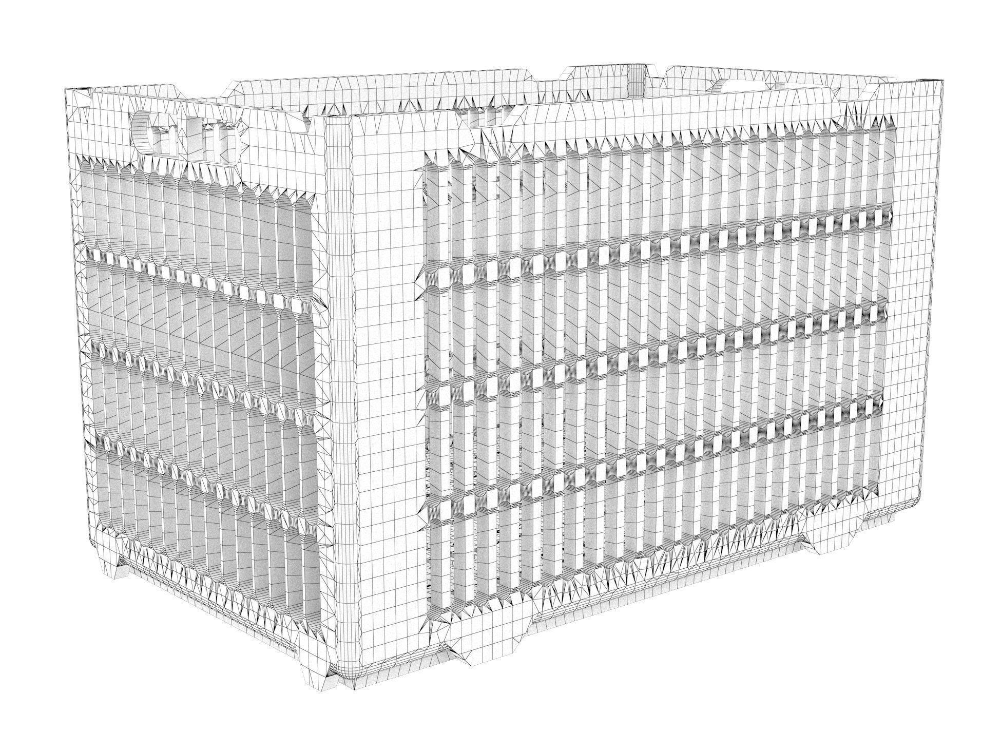 Plastic crate 46 3D model_1