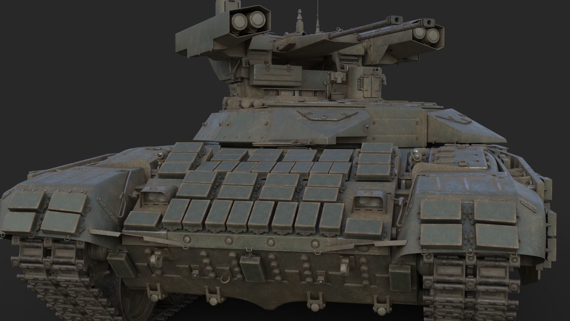 Tank Terminator BMPT 72 War 3D model_19