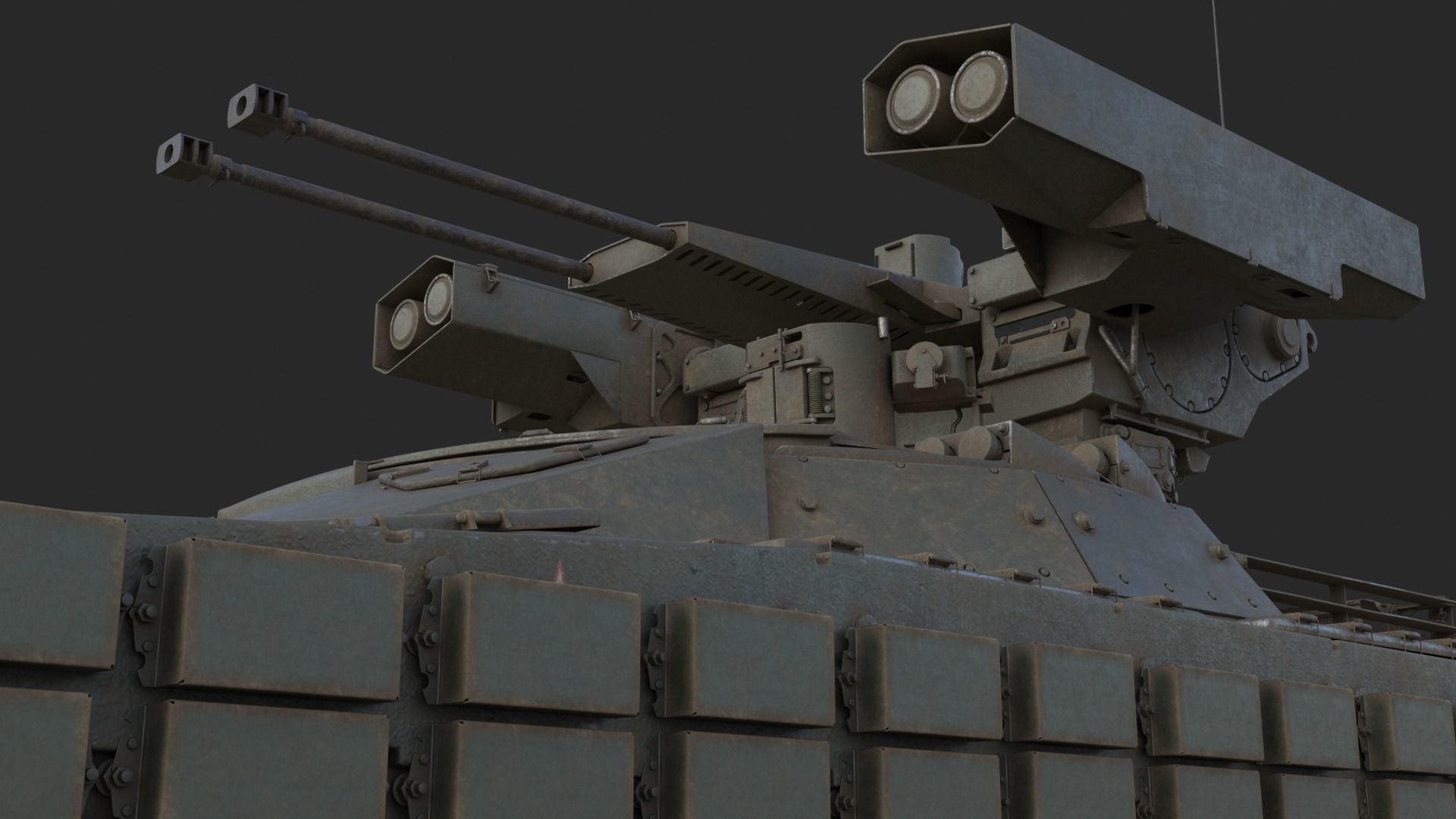 Tank Terminator BMPT 72 War 3D model_15