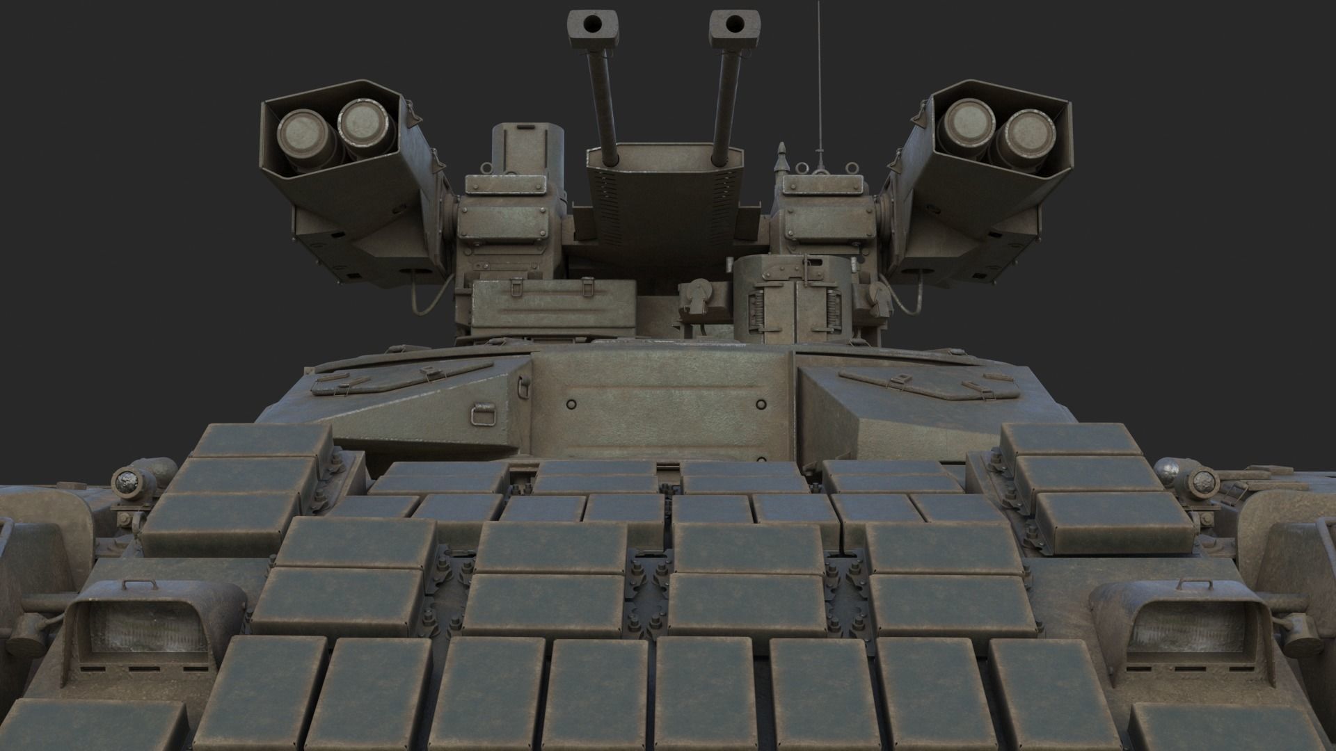 Tank Terminator BMPT 72 War 3D model_14
