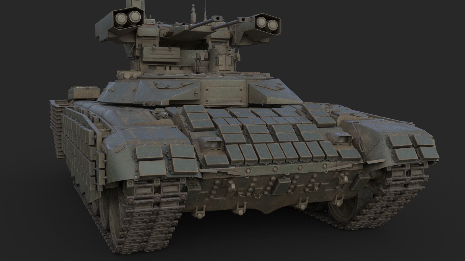 Tank Terminator BMPT 72 War 3D model_11