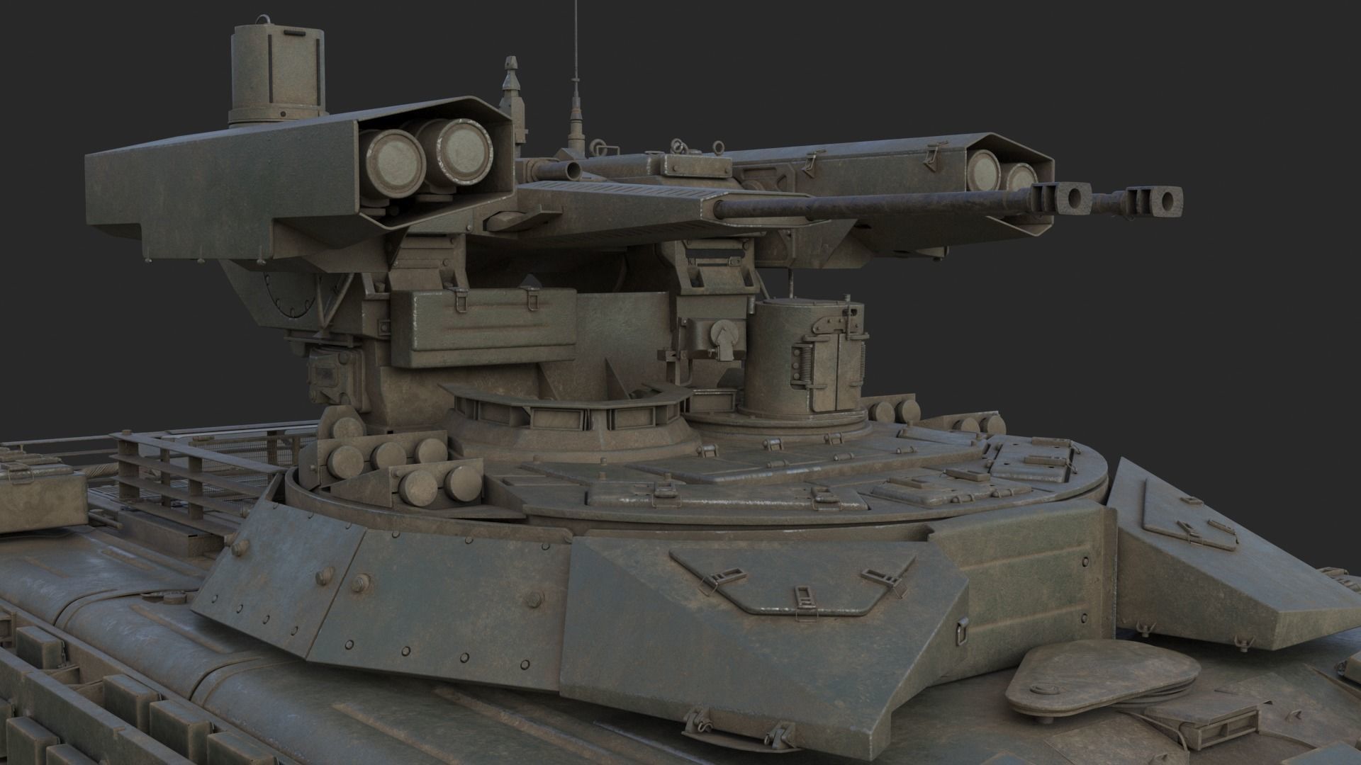 Tank Terminator BMPT 72 War 3D model_13