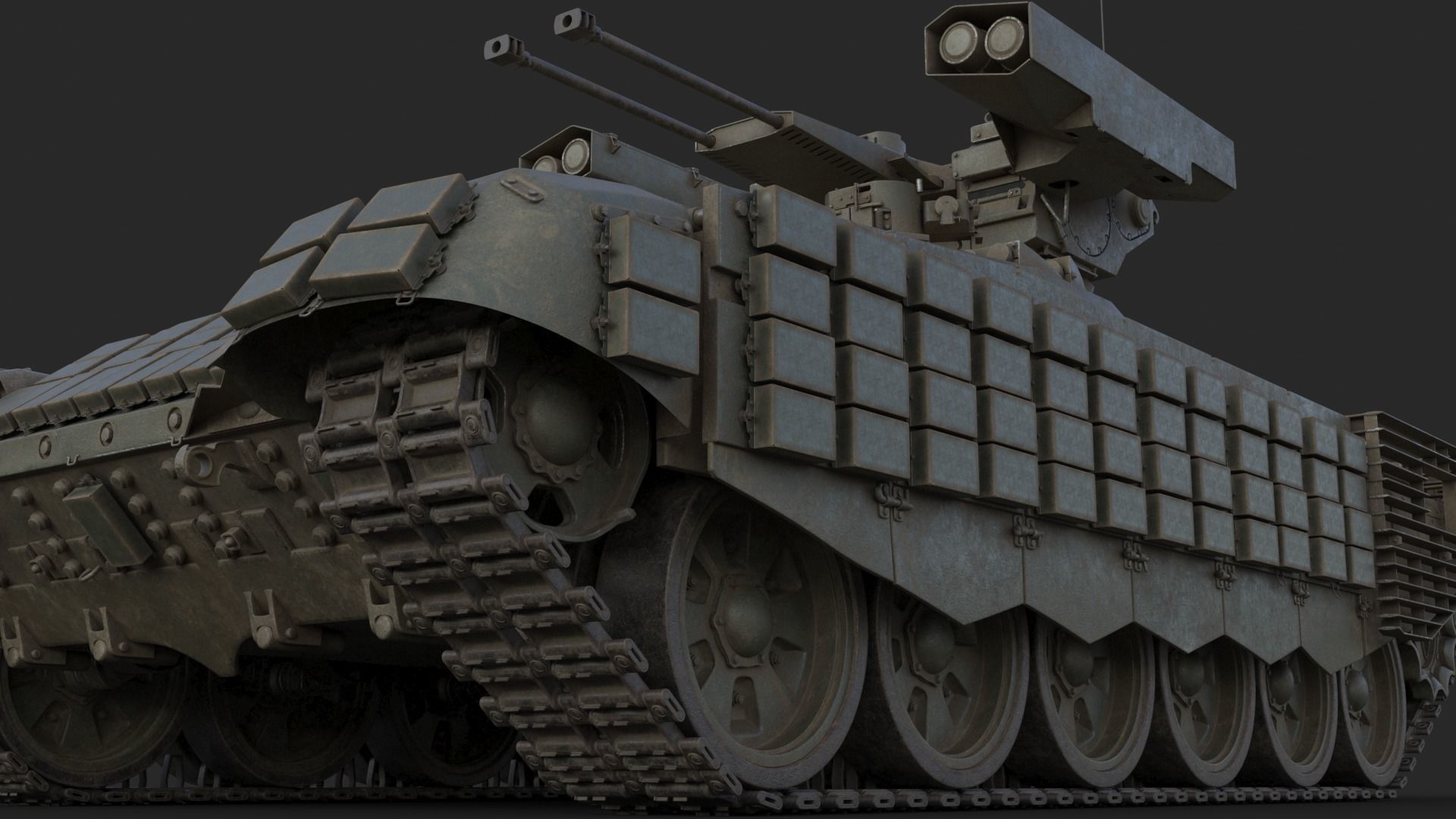 Tank Terminator BMPT 72 War 3D model_22