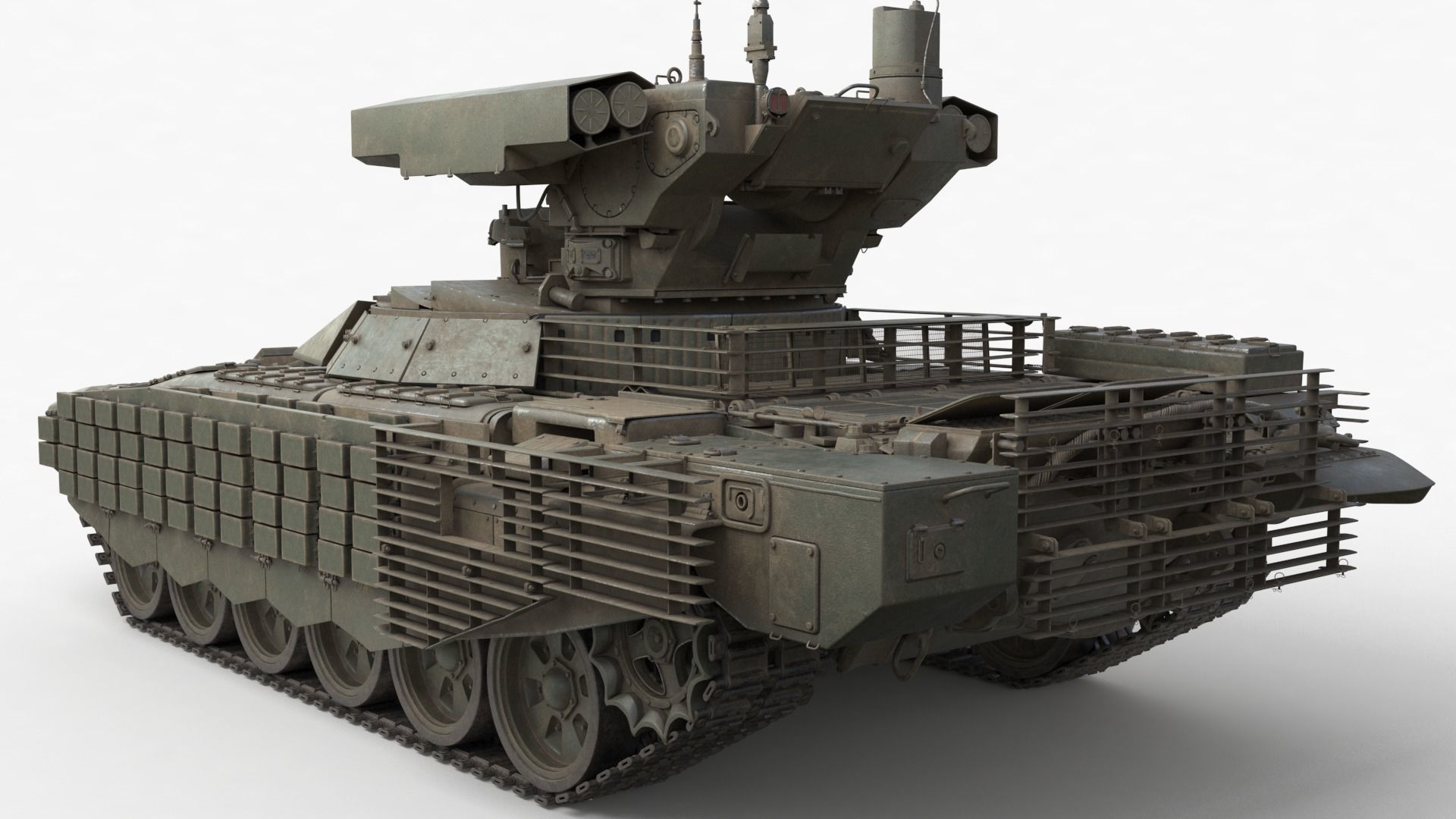Tank Terminator BMPT 72 War 3D model_24