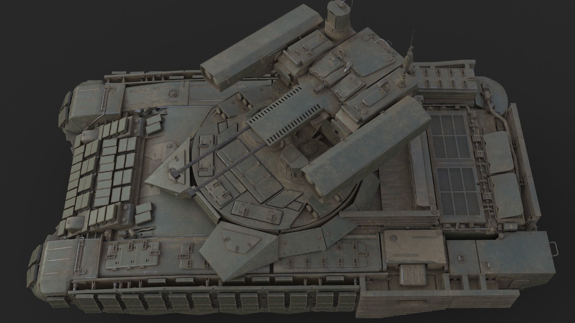 Tank Terminator BMPT 72 War 3D model_20