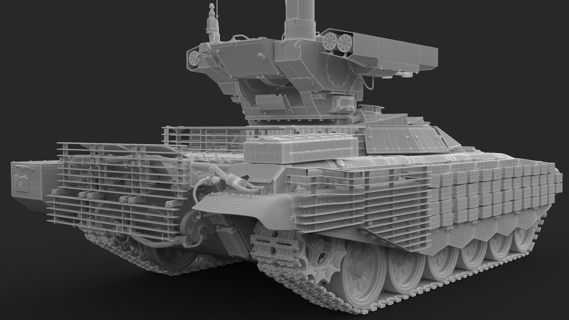 Tank Terminator BMPT 72 War 3D model_36