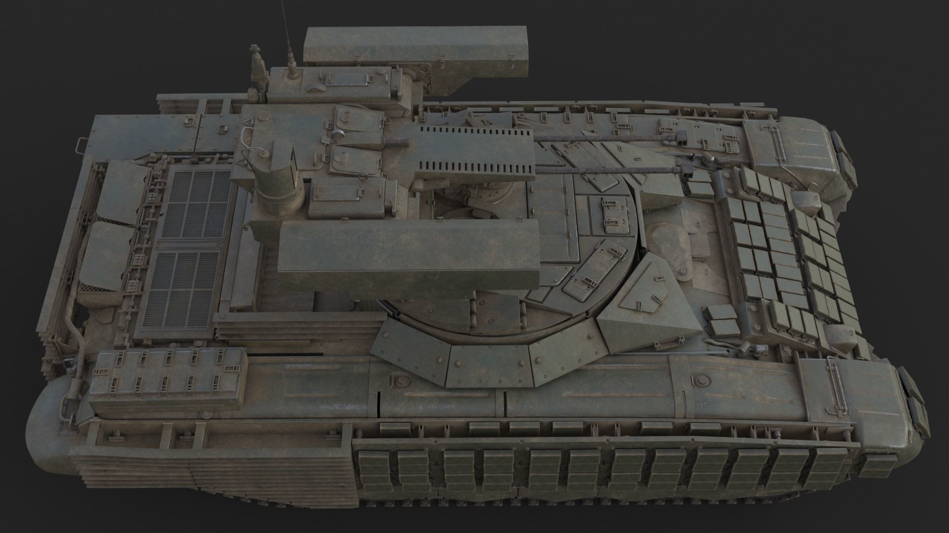 Tank Terminator BMPT 72 War 3D model_17