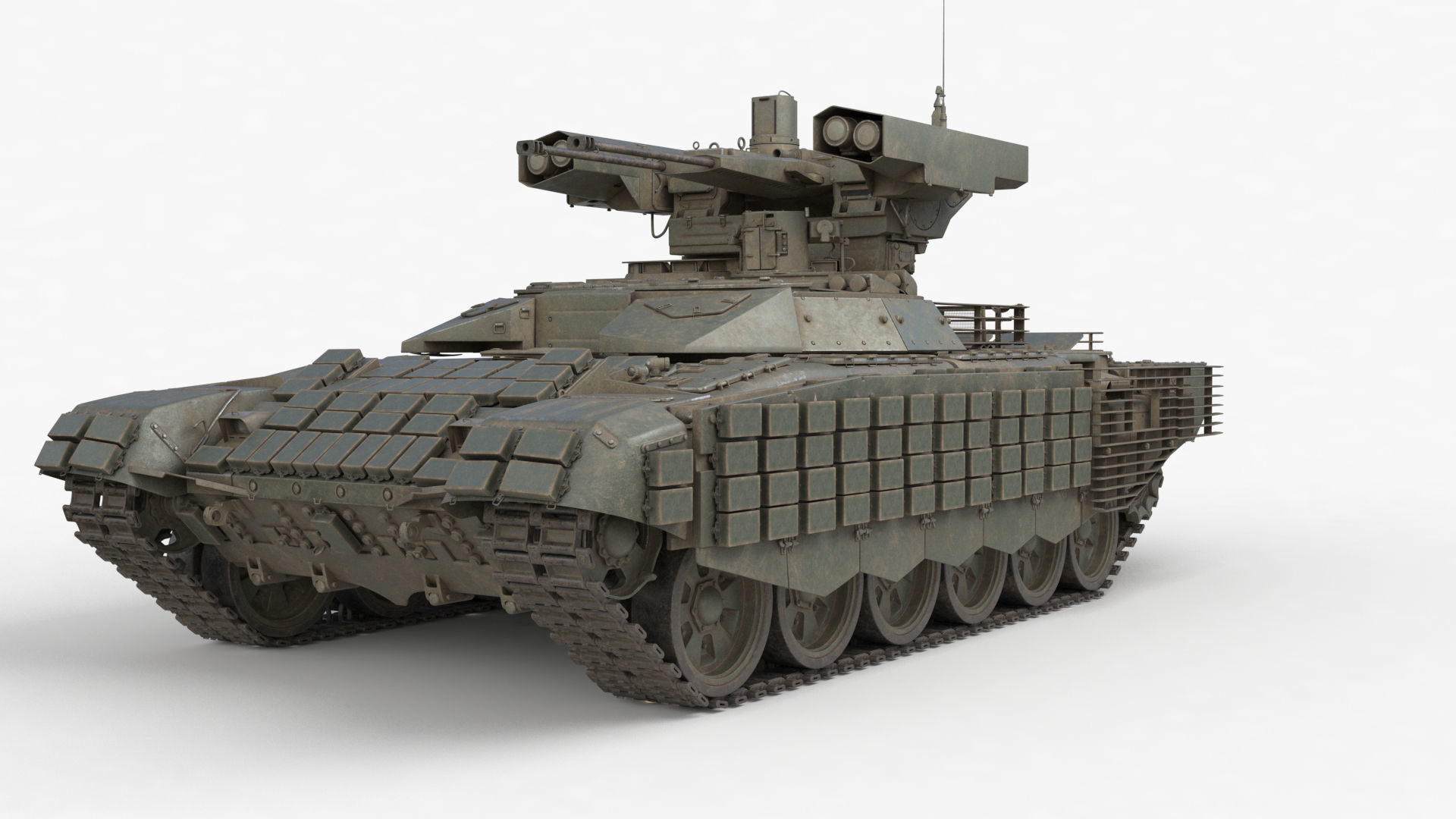 Tank Terminator BMPT 72 War 3D model_39