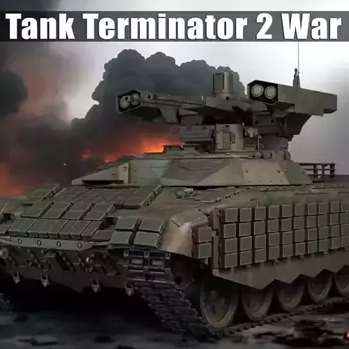 Tank Terminator BMPT 72 War 3D model