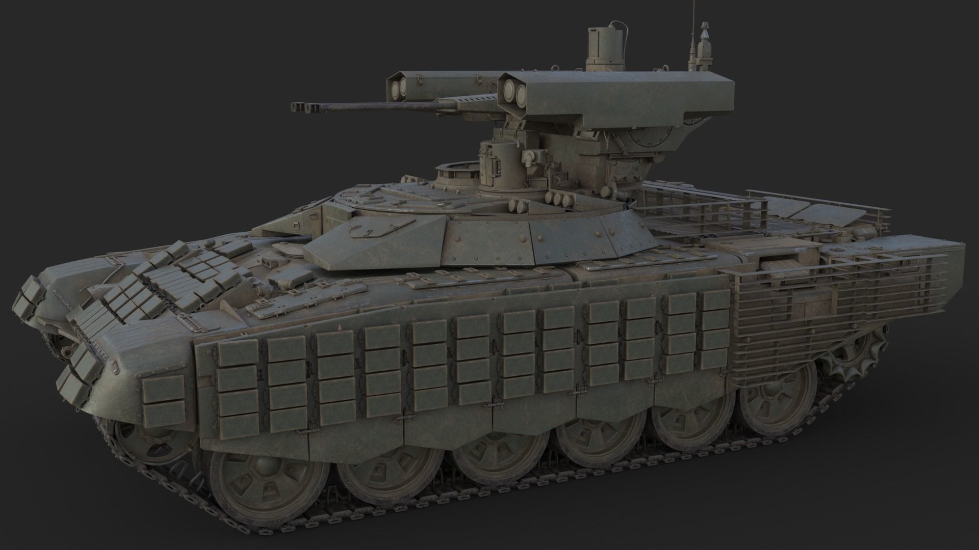 Tank Terminator BMPT 72 War 3D model_6