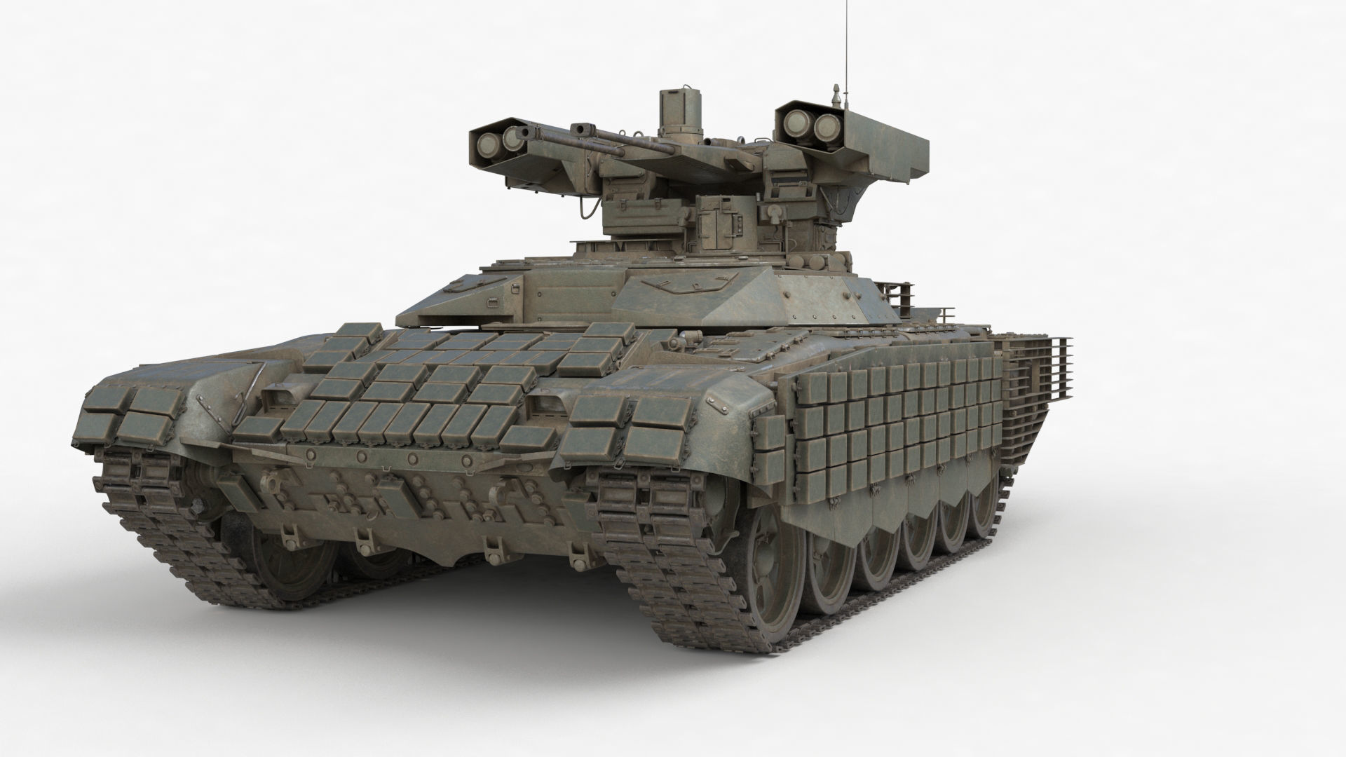 Tank Terminator BMPT 72 War 3D model_40