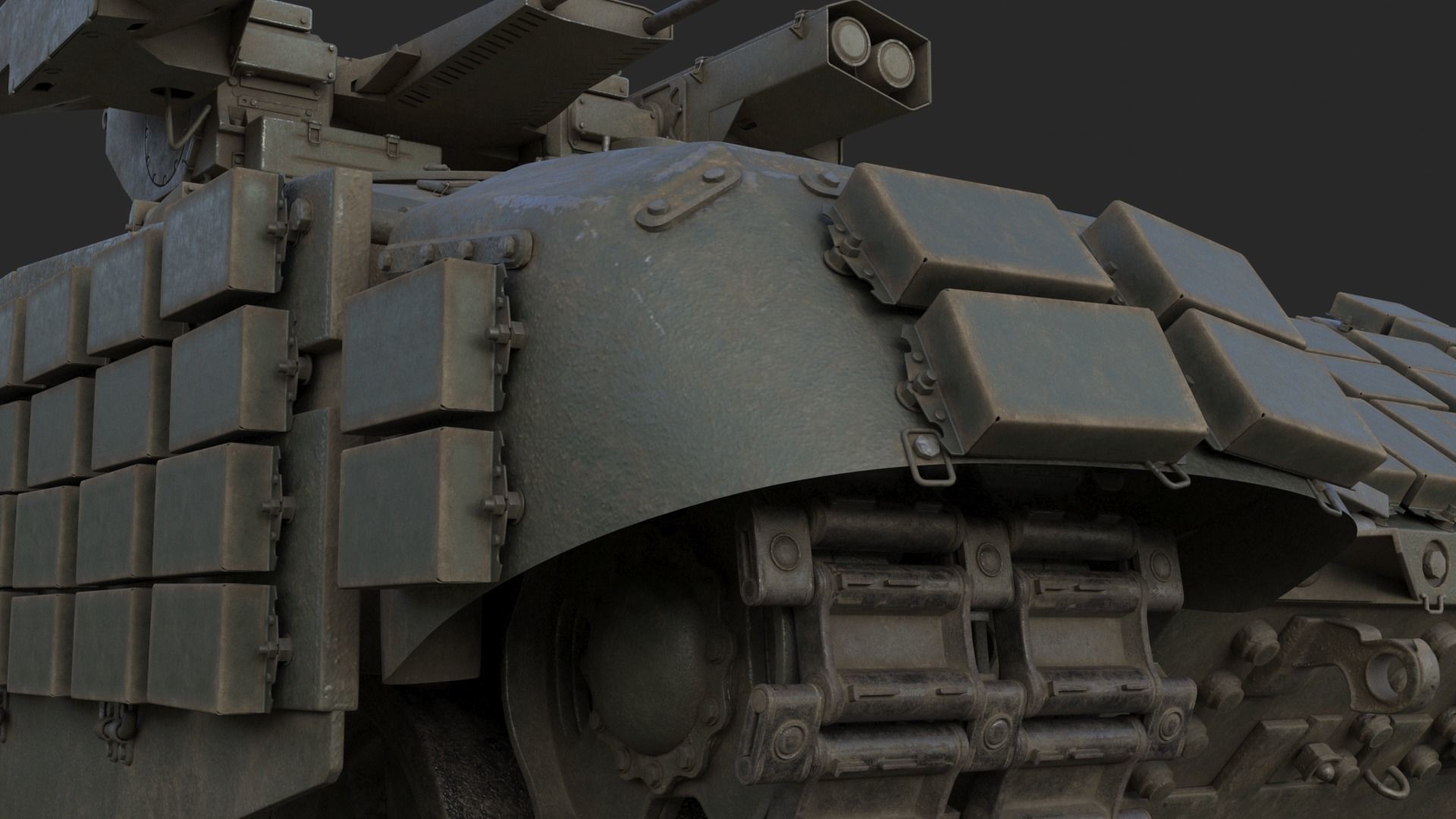 Tank Terminator BMPT 72 War 3D model_12