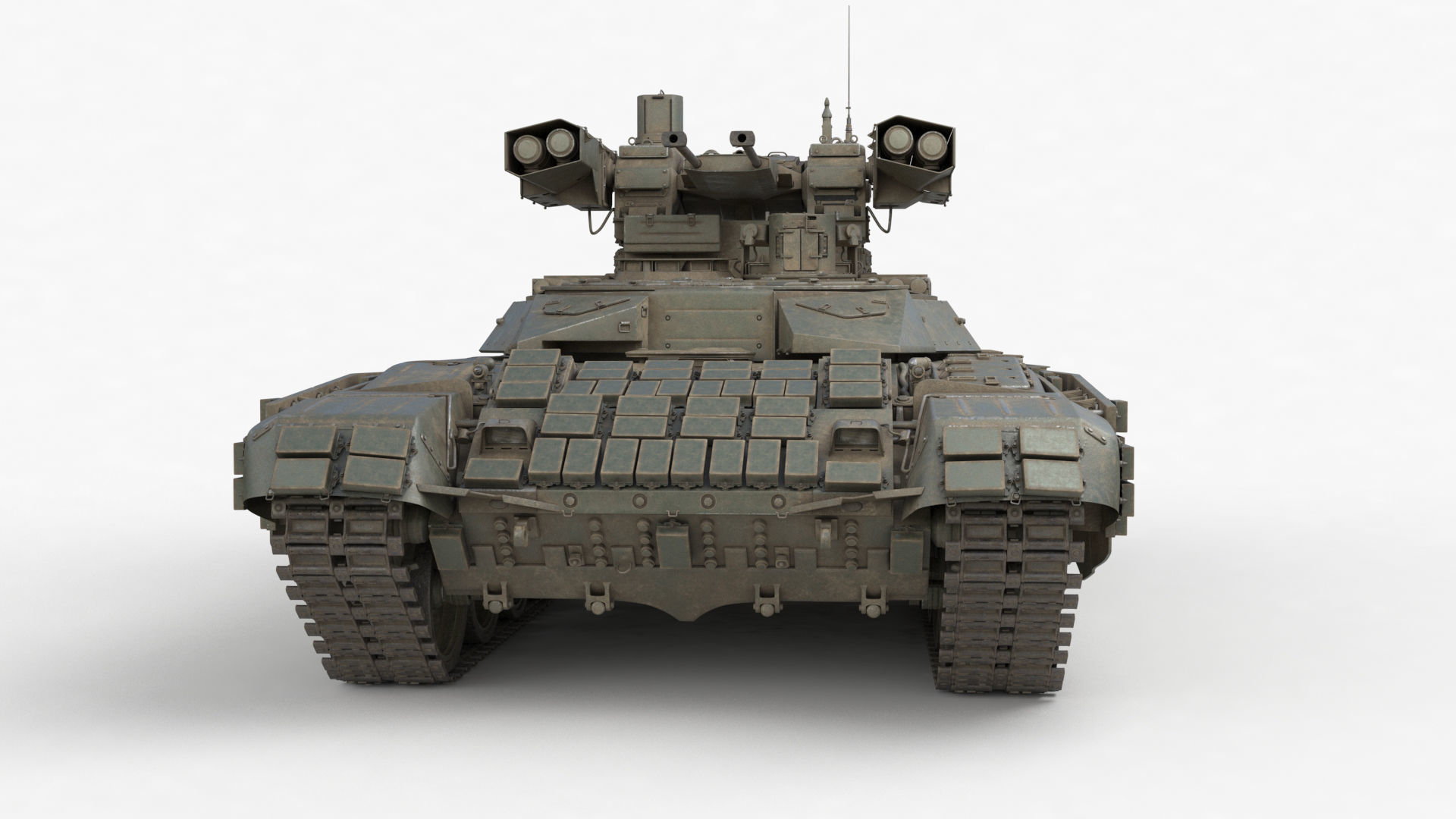 Tank Terminator BMPT 72 War 3D model_42