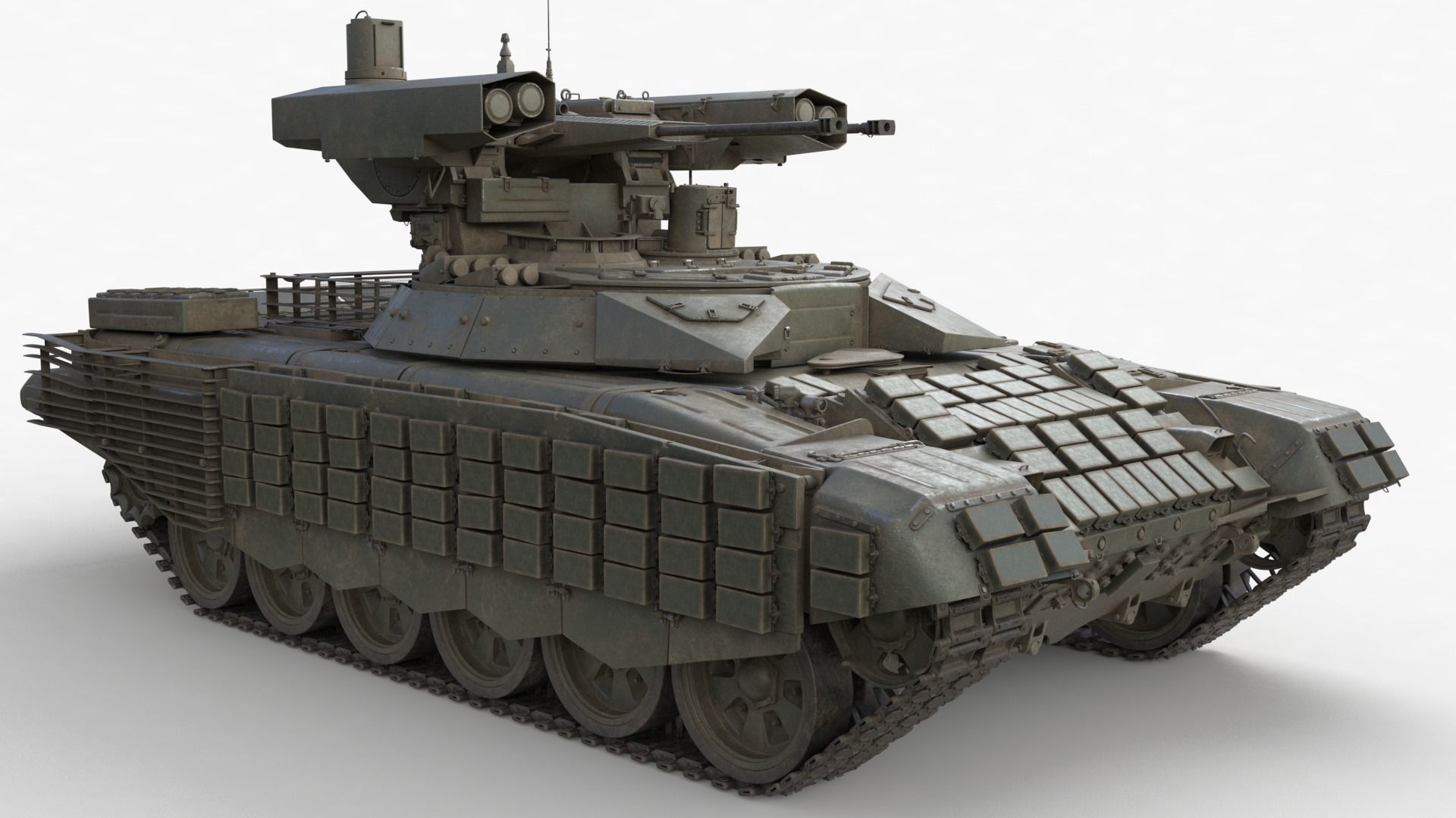 Tank Terminator BMPT 72 War 3D model_25