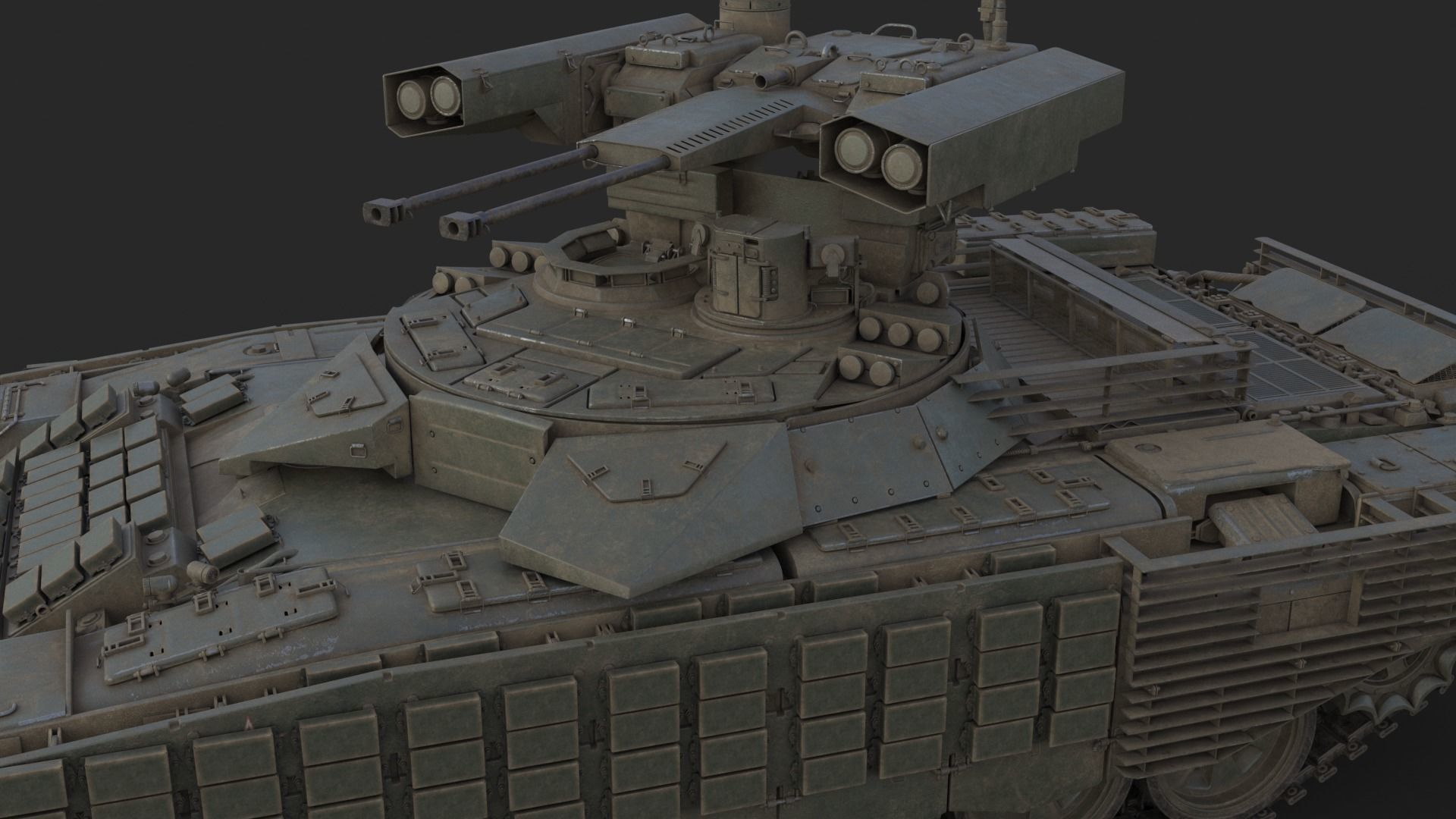 Tank Terminator BMPT 72 War 3D model_18